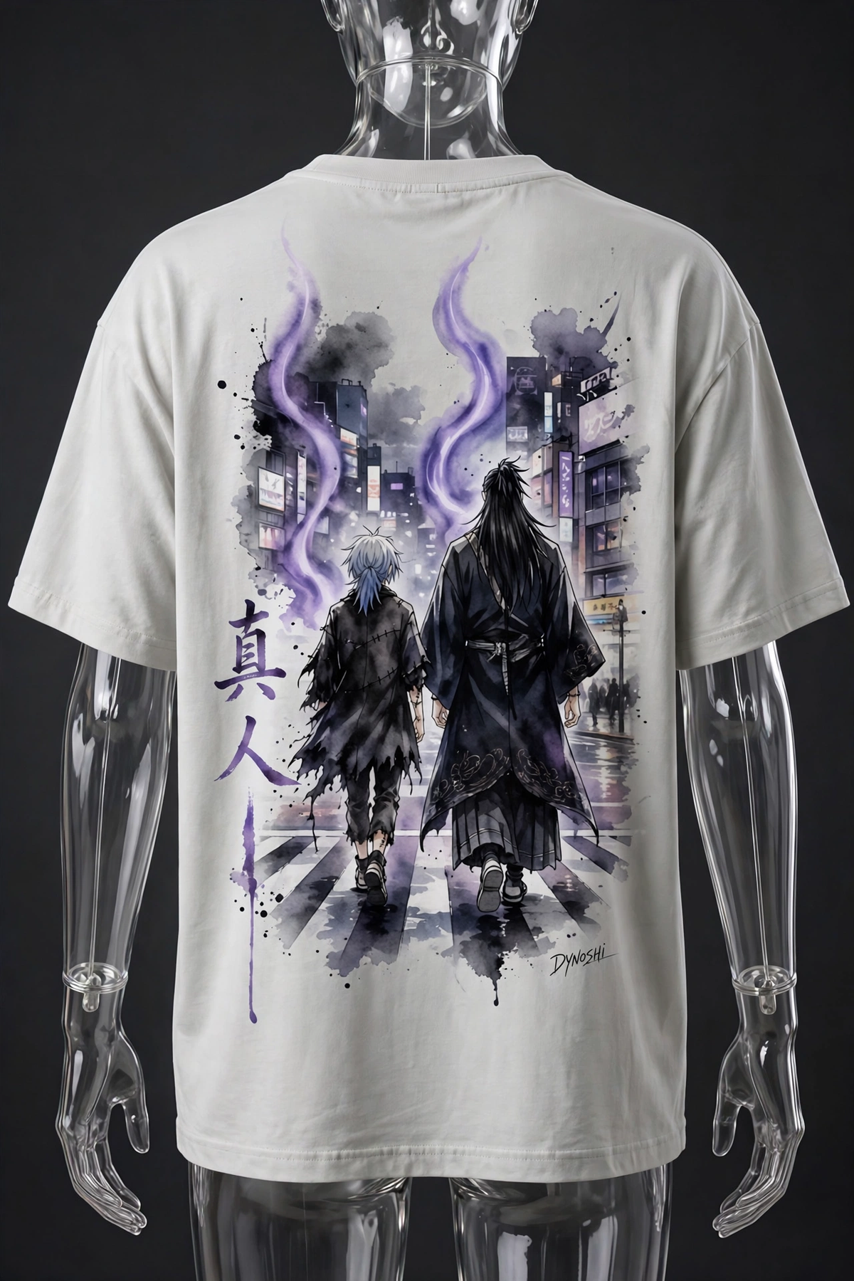 Mahito - Curses' Night Walk Duo - Premium Oversized Anime T-Shirt - DYNOSHI