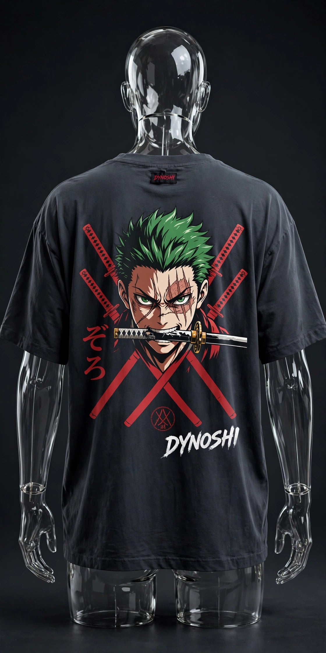 RORONOA ZORO - The Swordsman - Premium Oversized Anime T-Shirt - DYNOSHI
