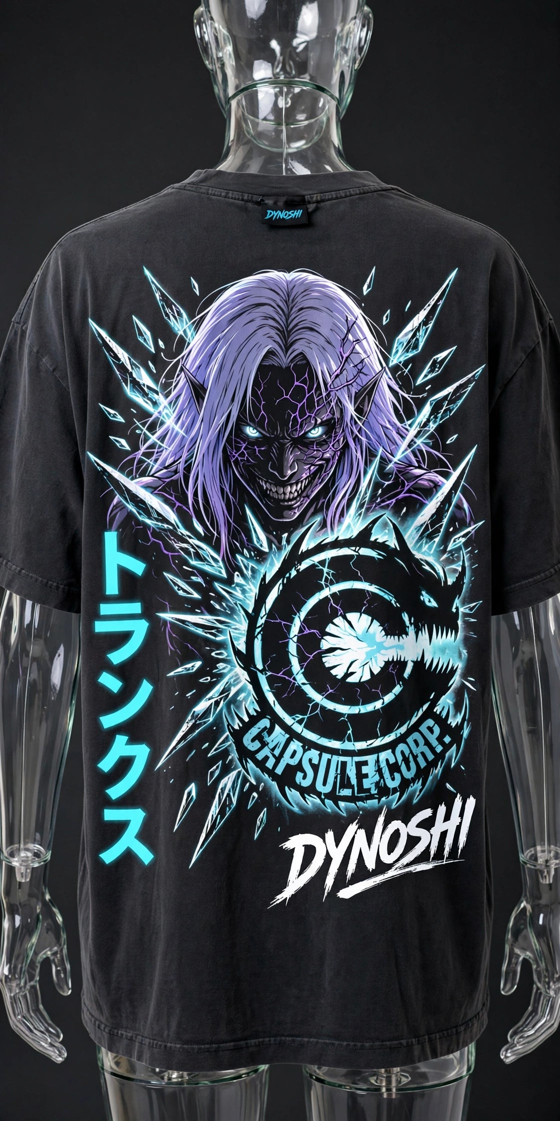 Trunks - Corrupted Hope - Premium Oversized Anime T-Shirt - DYNOSHI