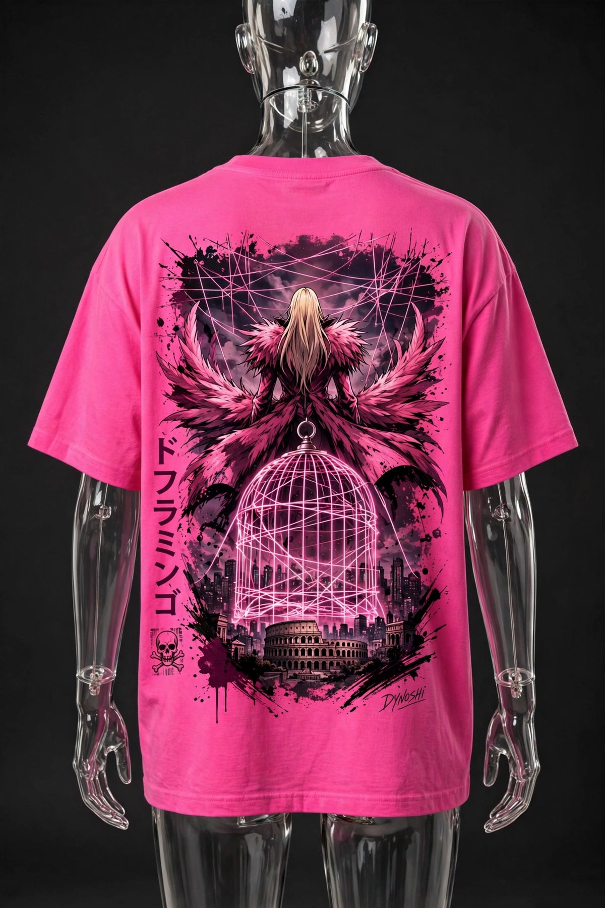 Donquixote Doflamingo - Birdcage Descent - Premium Oversized Anime T-Shirt - DYNOSHI