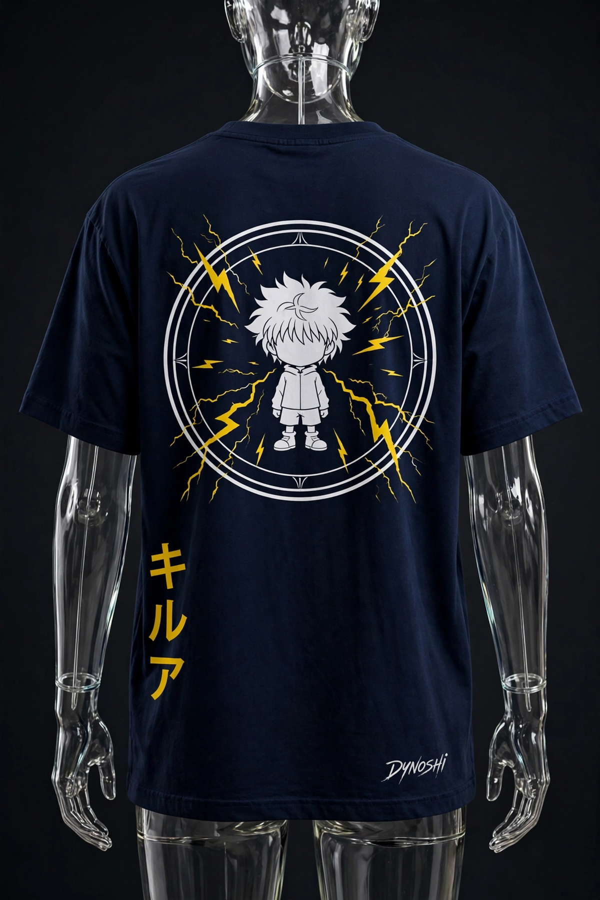 Killua Zoldyck - Zoldyck Crest Emblem - Premium Oversized Anime T-Shirt - DYNOSHI