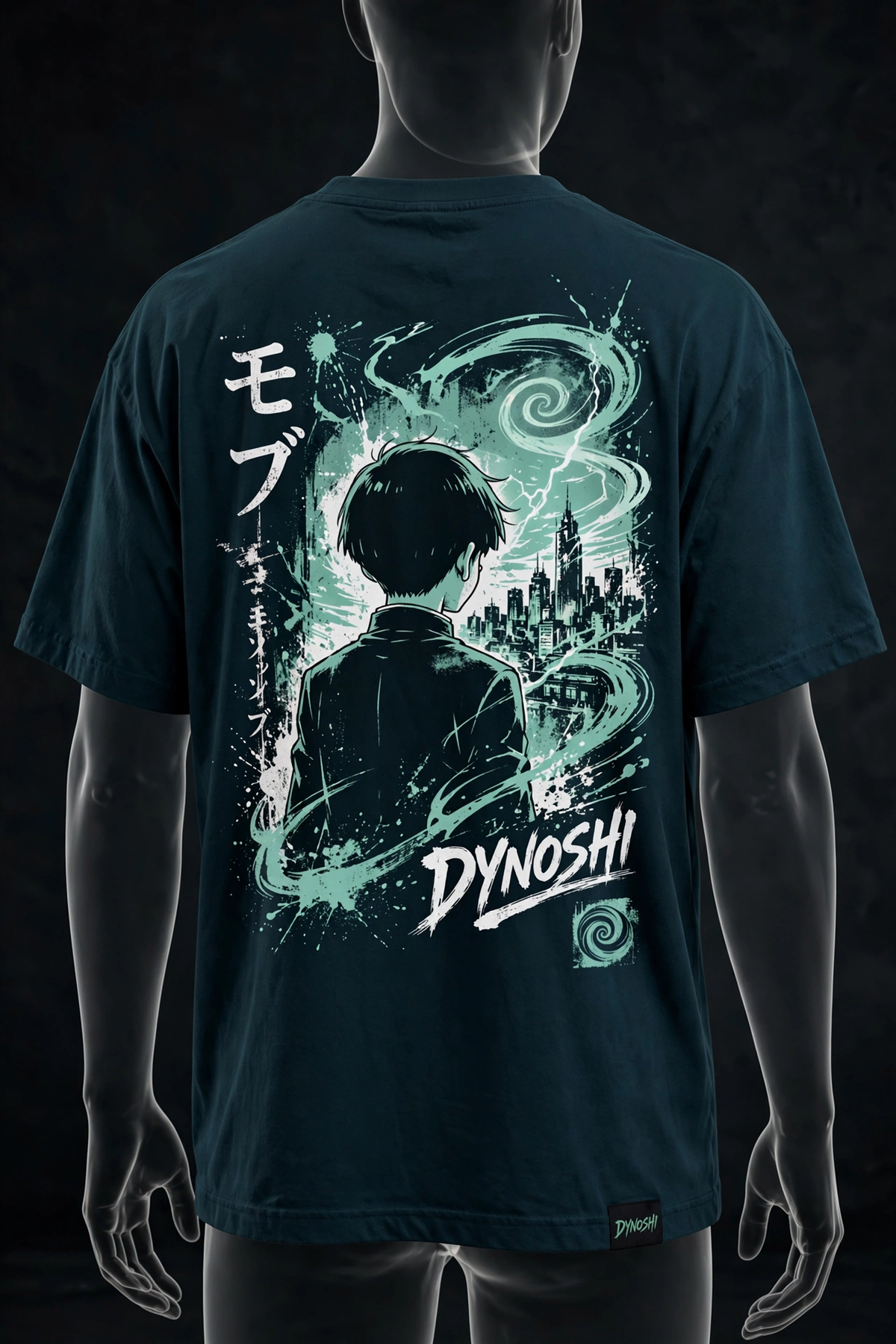 Mob - Premium Oversized Anime T-Shirt - DYNOSHI