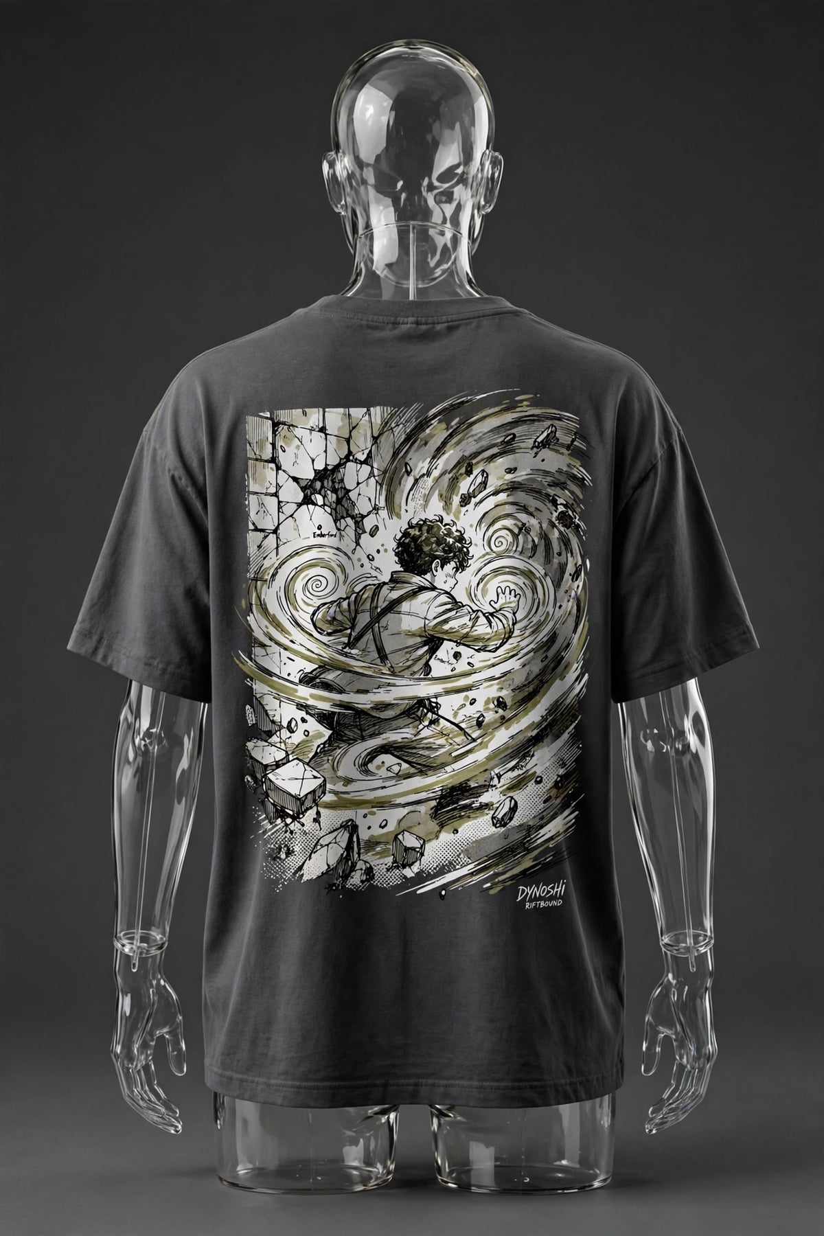 Tovan - Wind Stand - Premium Oversized Anime T-Shirt - DYNOSHI
