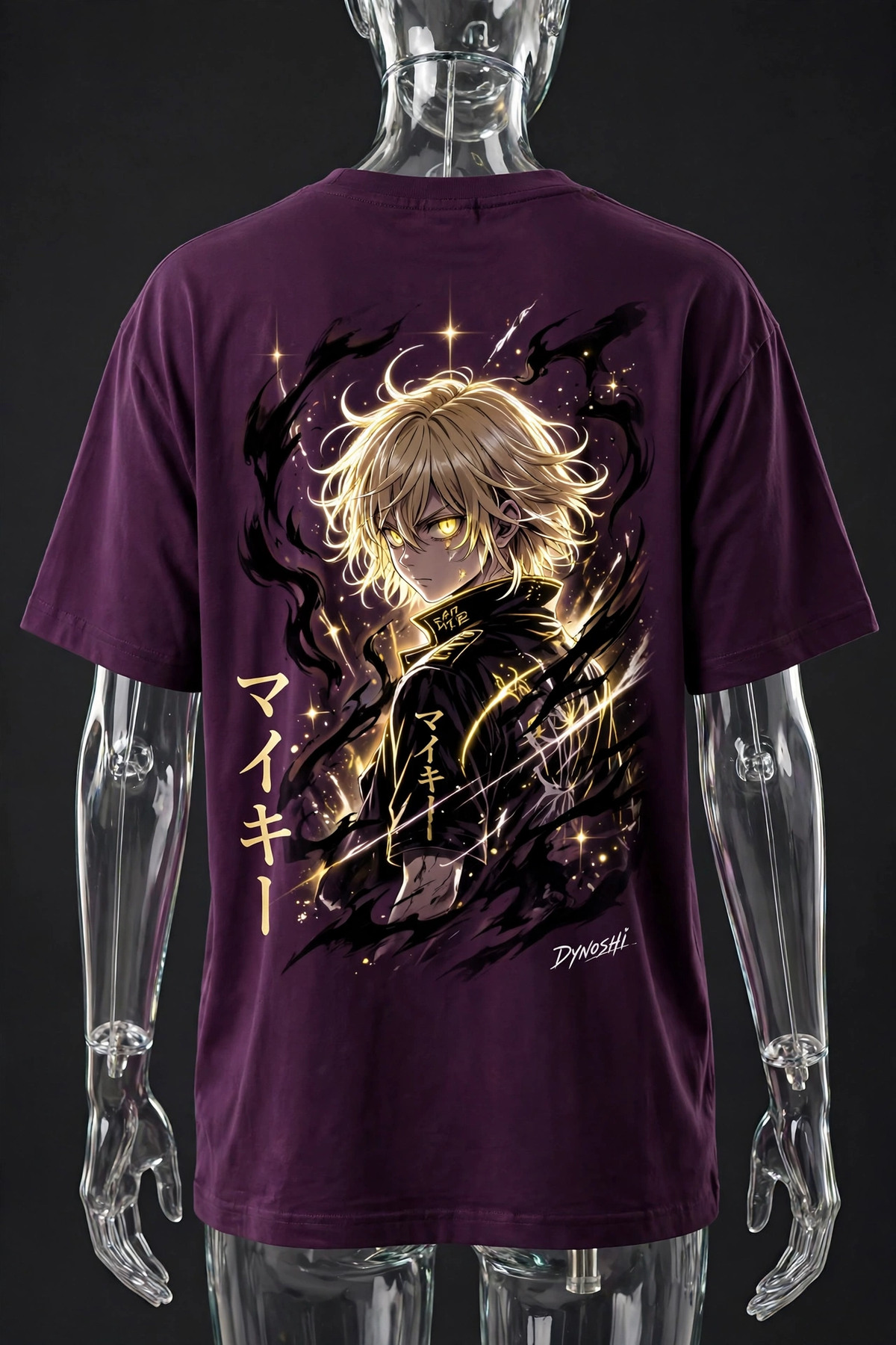 Mikey - Dark Impulse Aura - Premium Oversized Anime T-Shirt - DYNOSHI