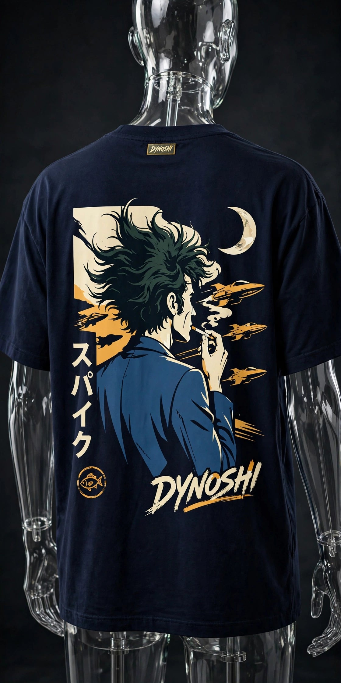 Spike Spiegel - The Bounty Hunter - Premium Oversized Anime T-Shirt - DYNOSHI