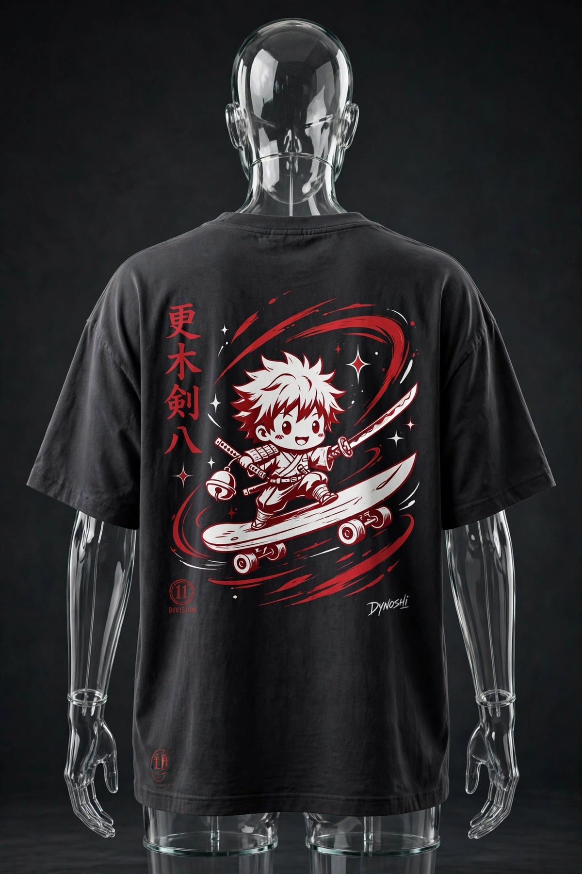 Kenpachi Zaraki - Chibi Blade Rider - Premium Oversized Anime T-Shirt - DYNOSHI