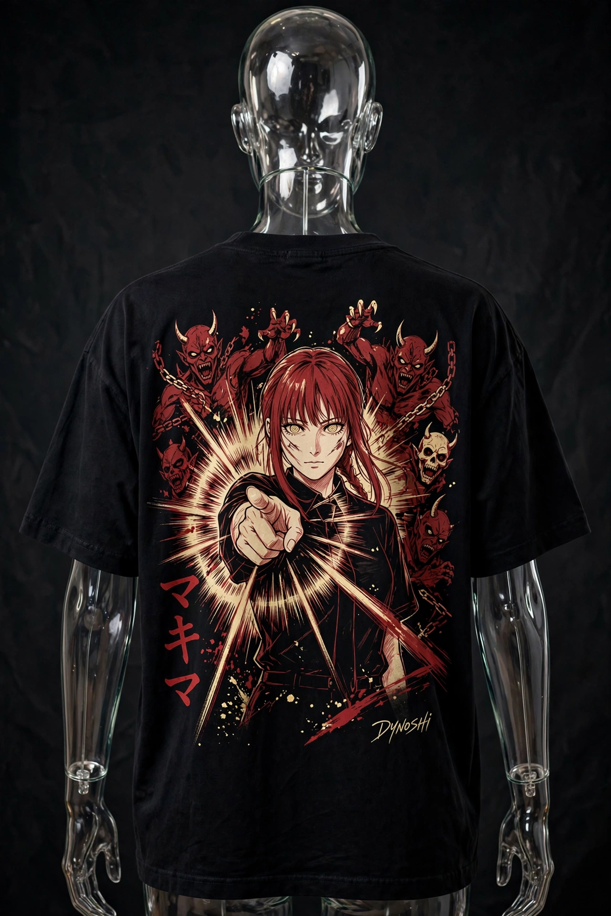 Makima - Bang Standoff - Premium Oversized Anime T-Shirt - DYNOSHI