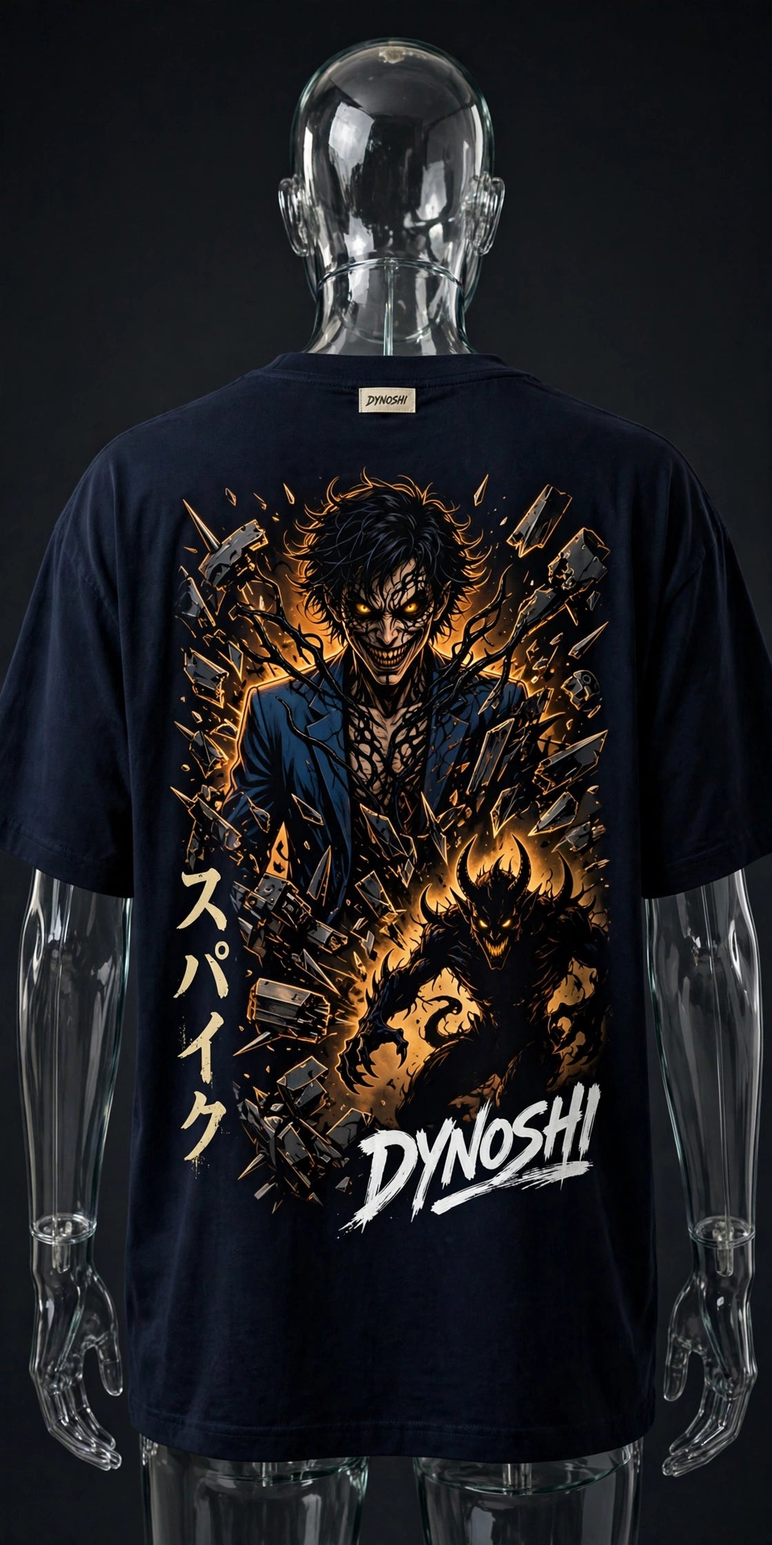 Spike Spiegel - Corrupted Cowboy - Premium Oversized Anime T-Shirt - DYNOSHI