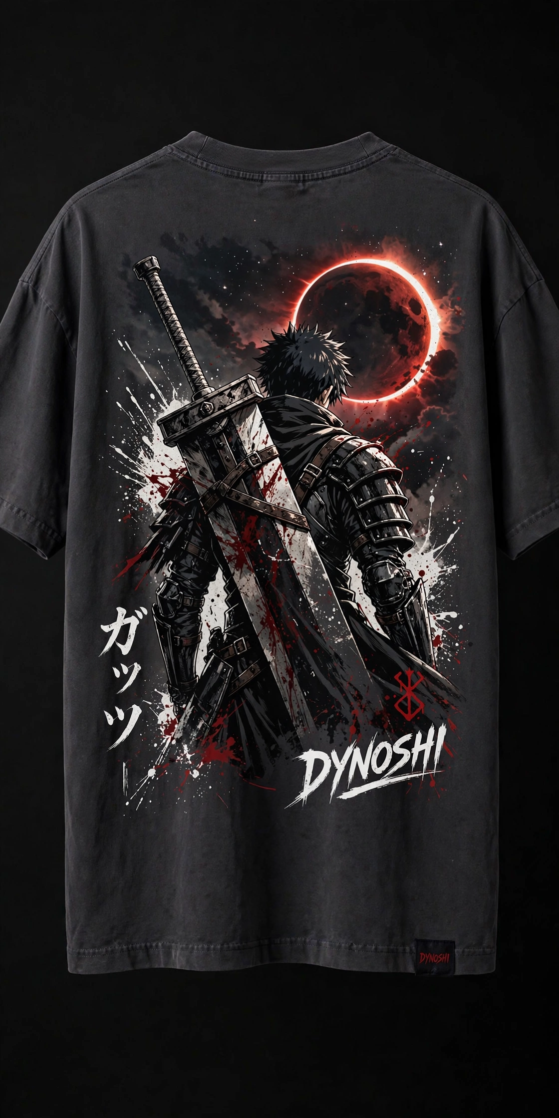 Guts - Premium Oversized Anime T-Shirt - DYNOSHI