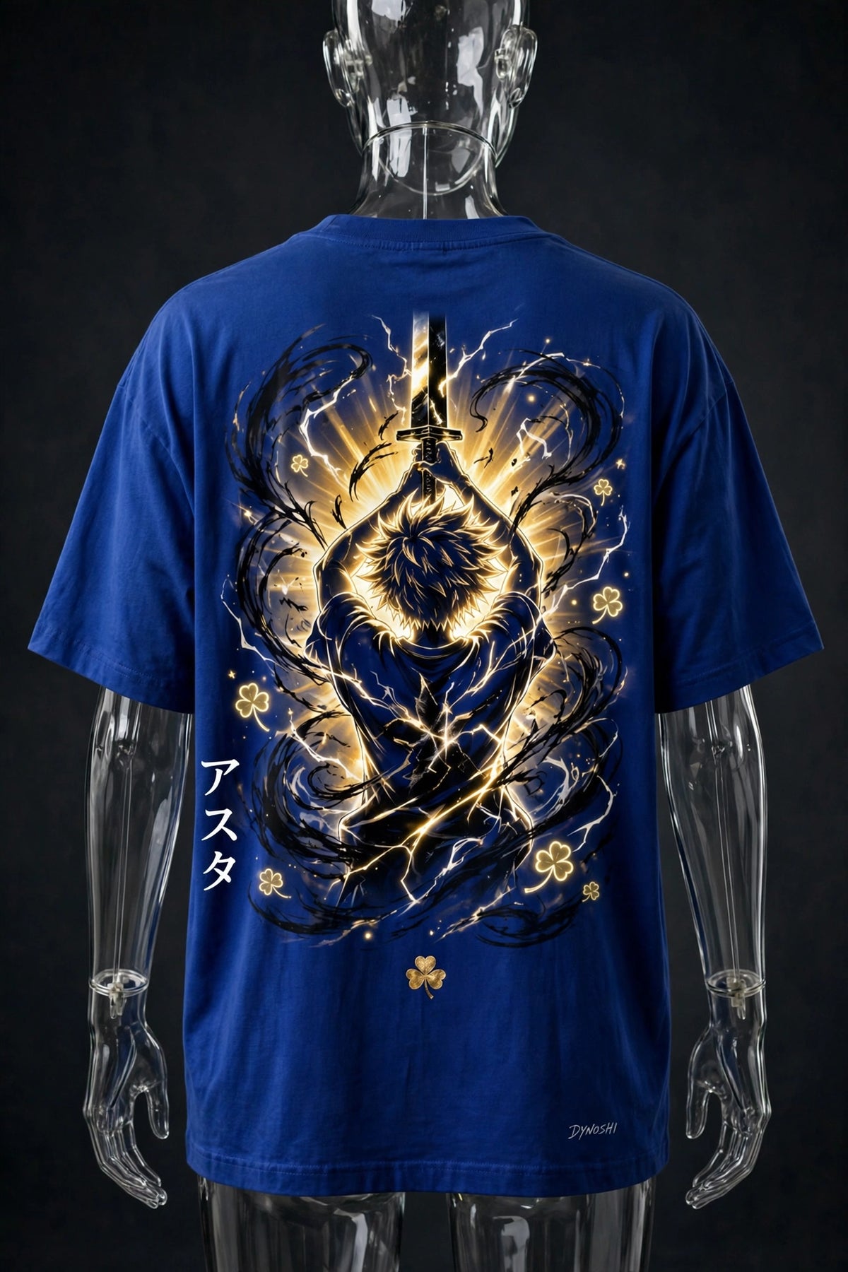 Asta - Anti-Magic Silhouette - Premium Oversized Anime T-Shirt - DYNOSHI