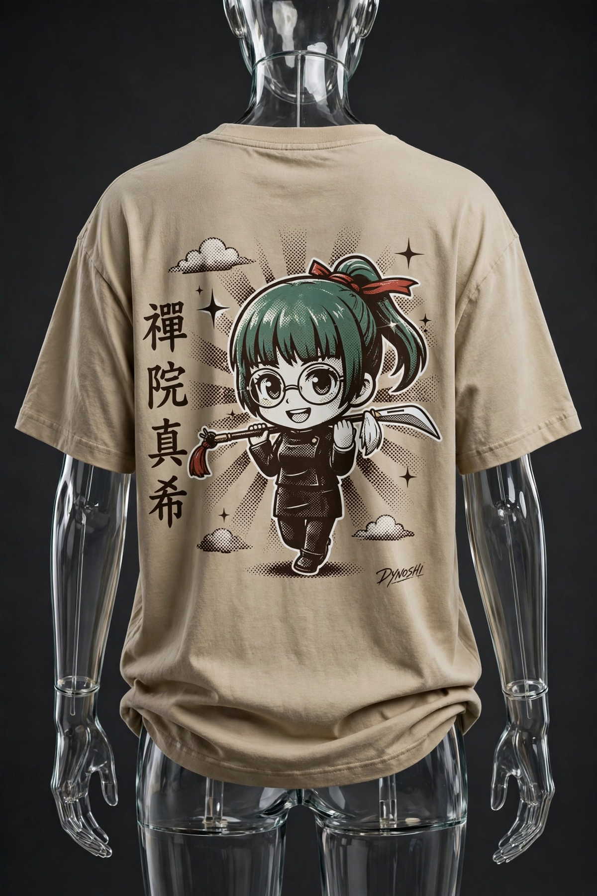 Maki Zenin - Chibi Weapon Master - Premium Oversized Anime T-Shirt - DYNOSHI