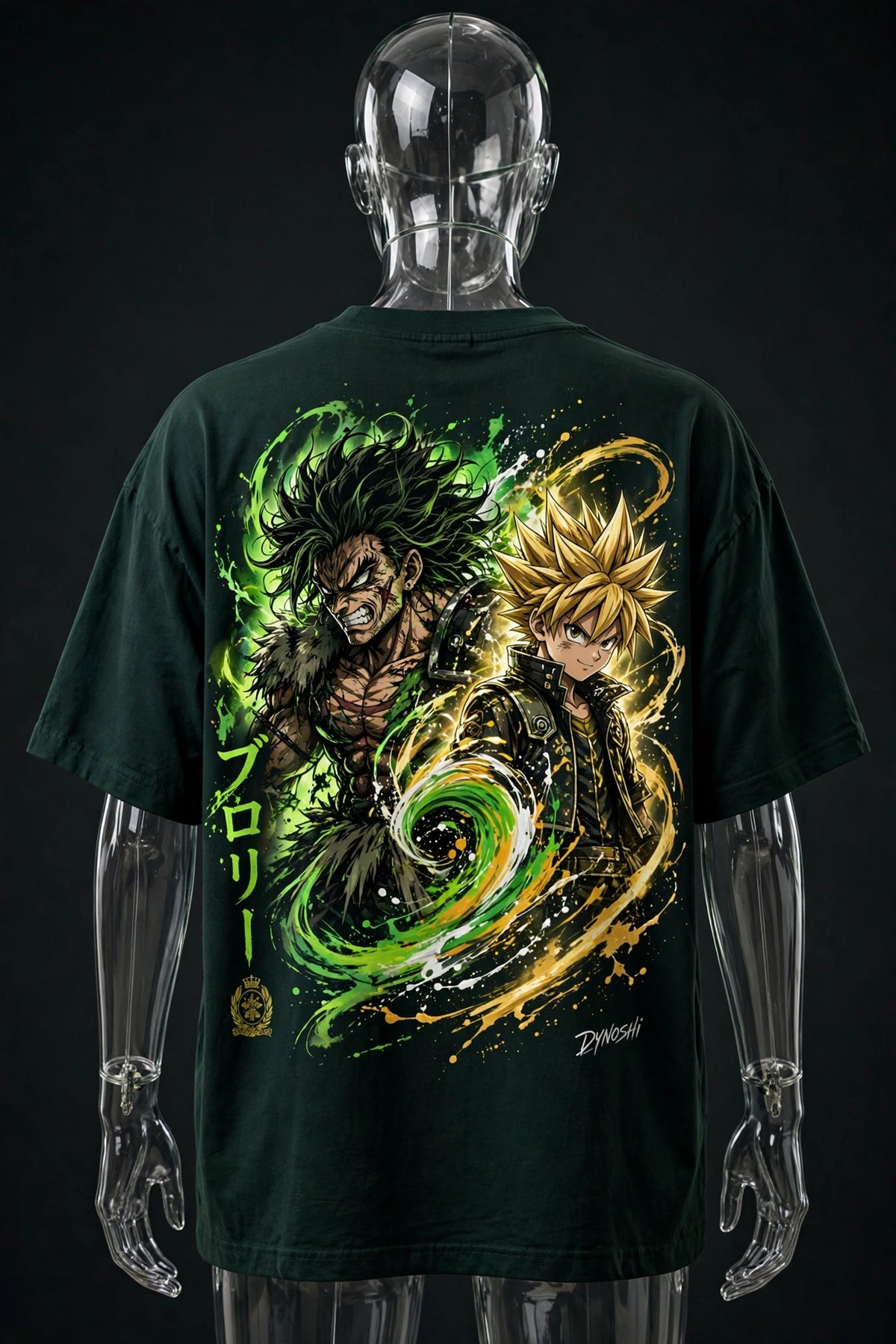 Broly - Rival Clash Duo - Premium Oversized Anime T-Shirt - DYNOSHI