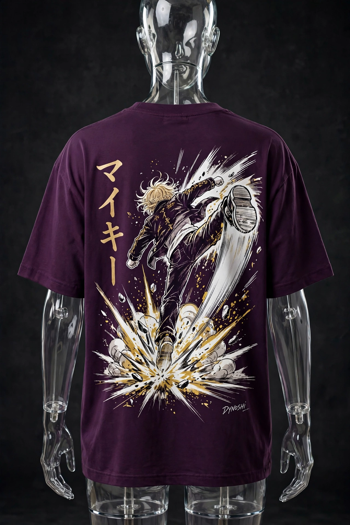 Mikey - Nuclear Kick - Premium Oversized Anime T-Shirt - DYNOSHI
