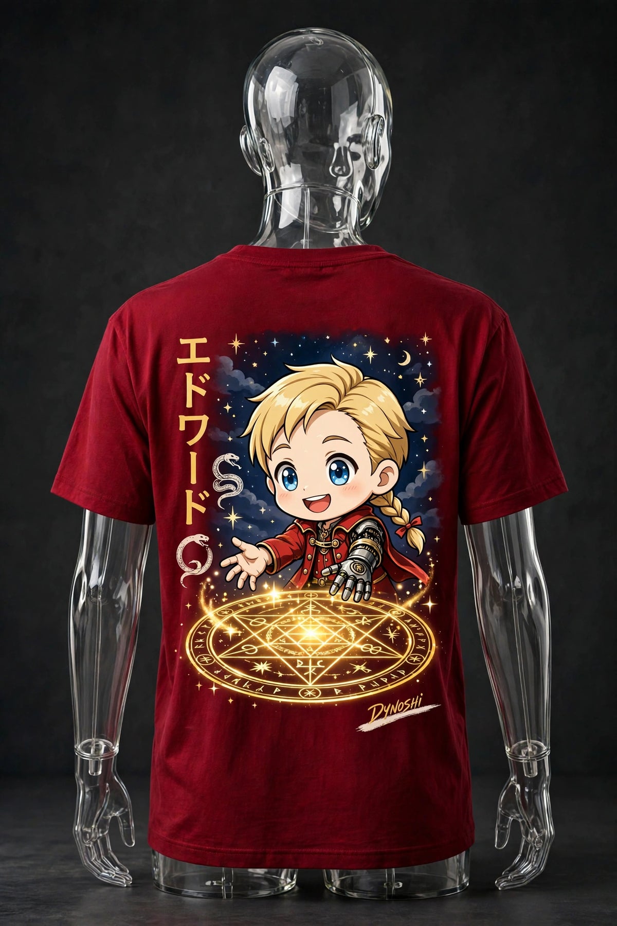 Edward Elric - Young Alchemist Chibi - Premium Oversized Anime T-Shirt - DYNOSHI
