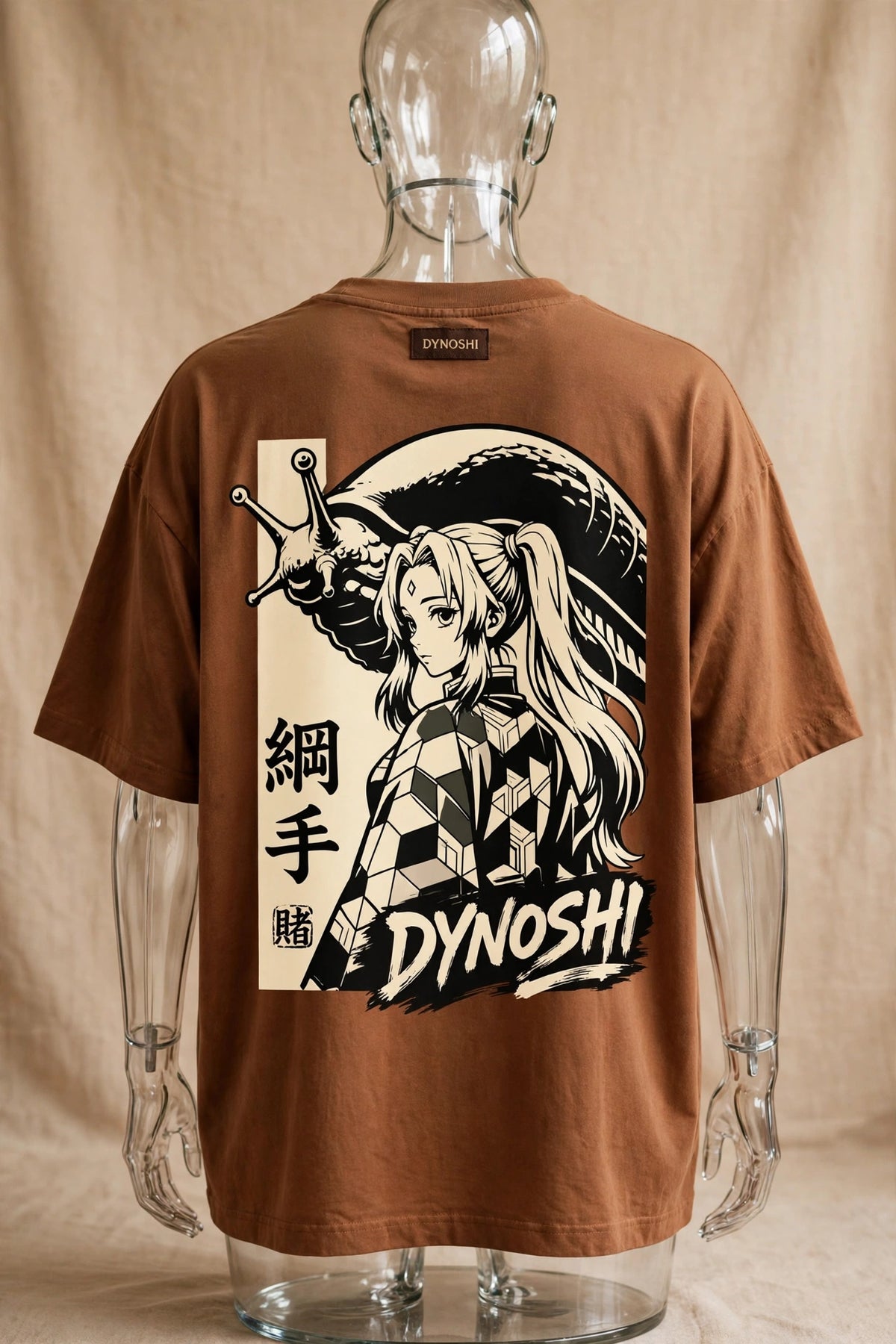 Tsunade - Fifth Hokage Portrait - Premium Oversized Anime T-Shirt - DYNOSHI