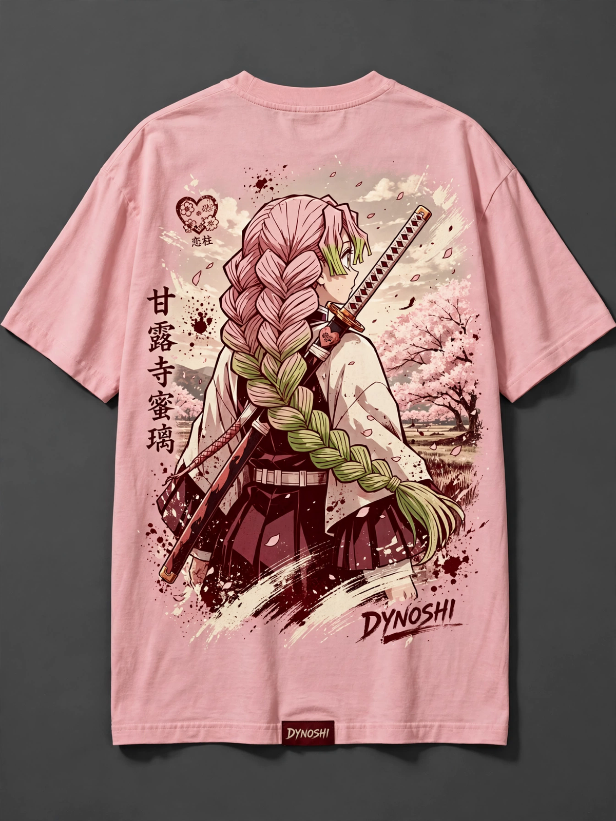 Mitsuri Kanroji - Premium Oversized Anime T-Shirt - DYNOSHI