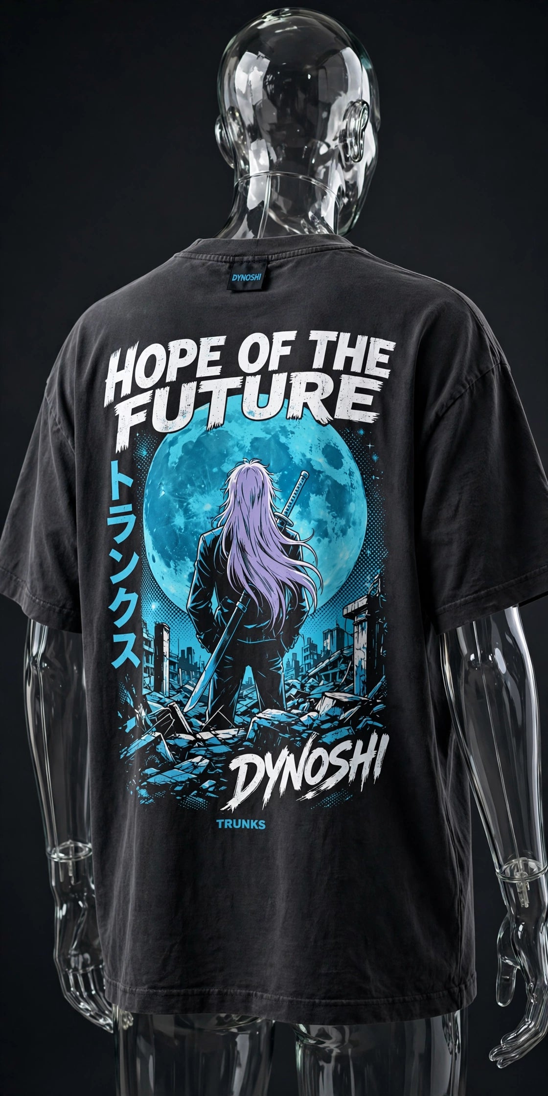 Trunks - Hope of the Future - Premium Oversized Anime T-Shirt - DYNOSHI
