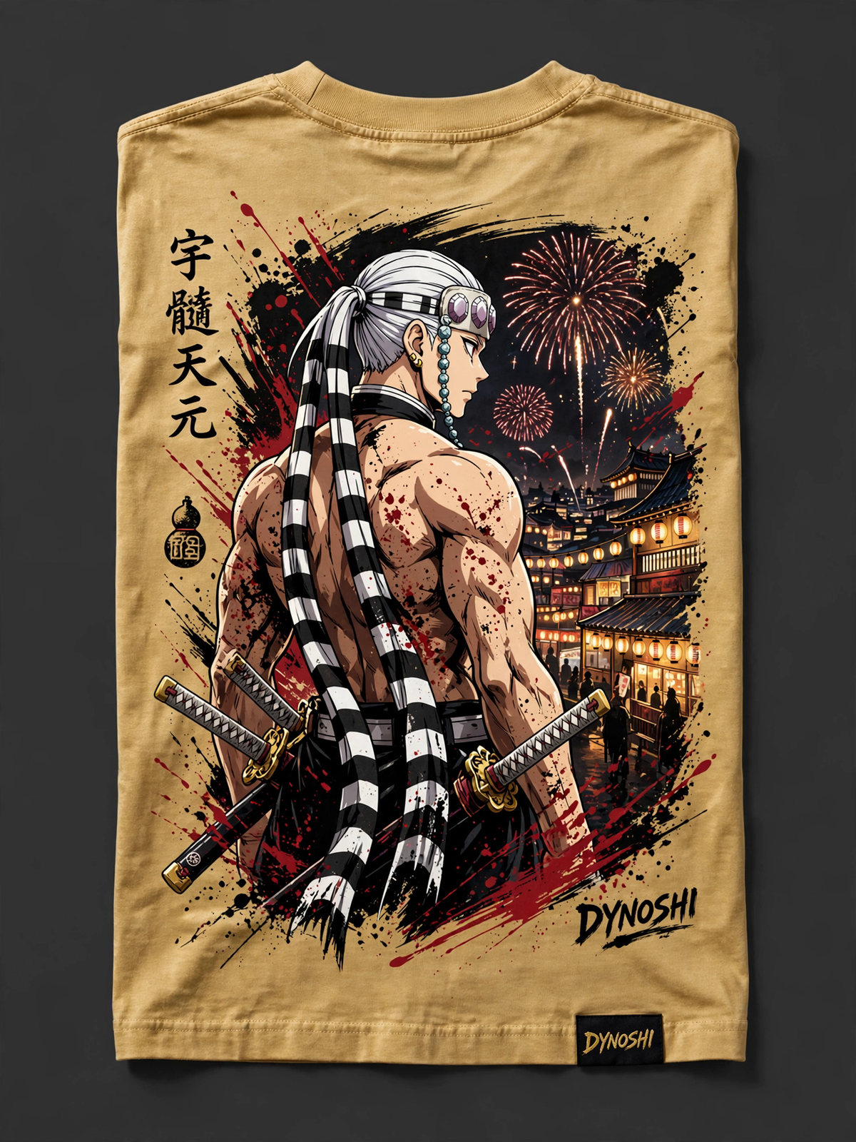Tengen Uzui - Premium Oversized Anime T-Shirt - DYNOSHI