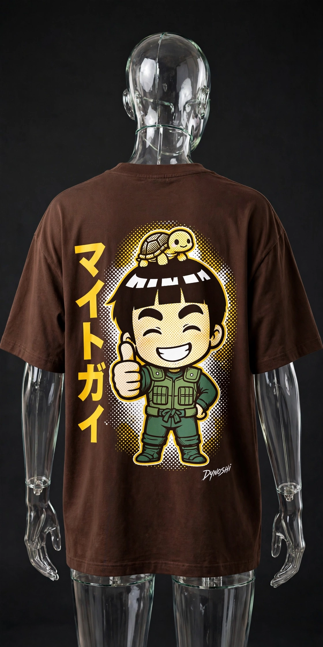 Might Guy - Chibi Youth - Premium Oversized Anime T-Shirt - DYNOSHI