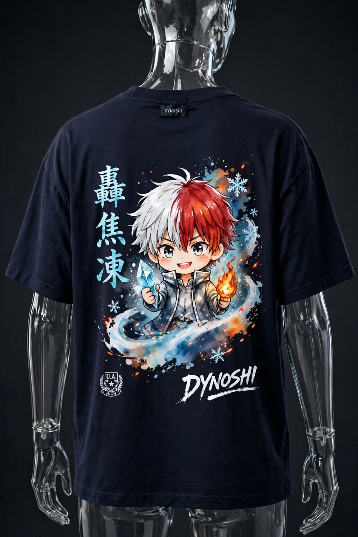 Shoto Todoroki - Chibi Shoto - Premium Oversized Anime T-Shirt - DYNOSHI