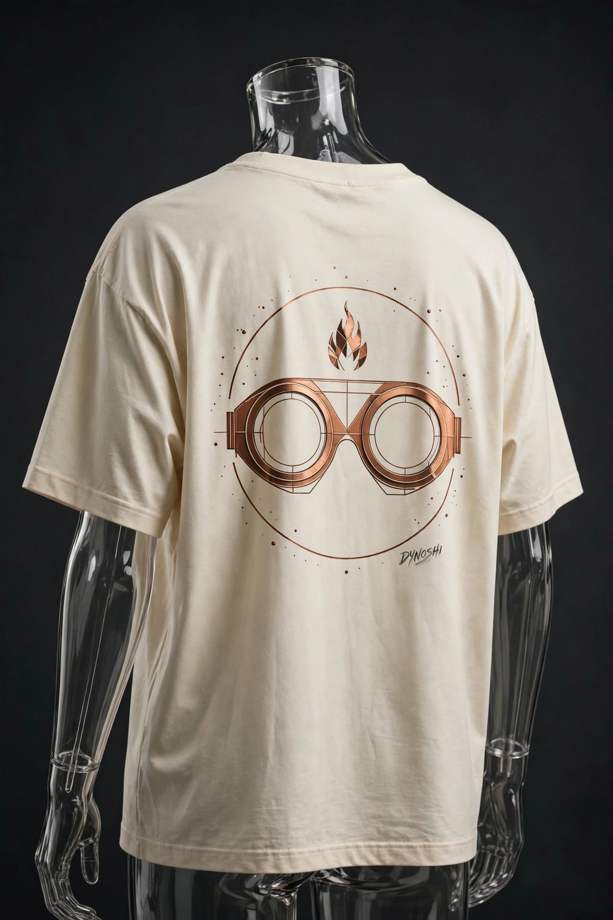 MIRA - Goggle Emblem - Premium Oversized Anime T-Shirt - DYNOSHI