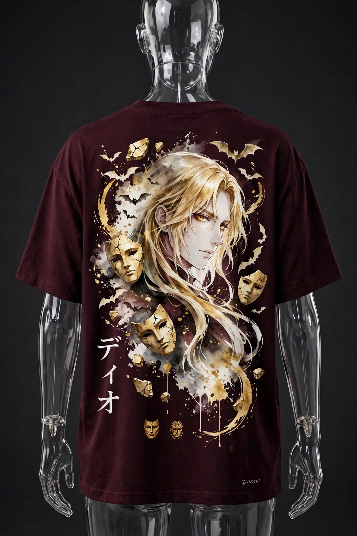 Dio Brando - Vampire Portrait - Premium Oversized Anime T-Shirt - DYNOSHI