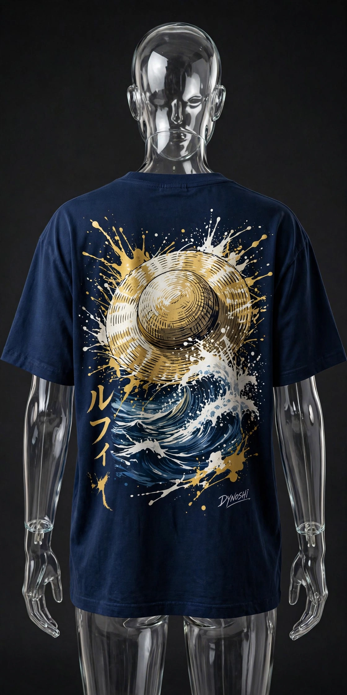 Monkey D. Luffy - Straw Hat Waves - Premium Oversized Anime T-Shirt - DYNOSHI