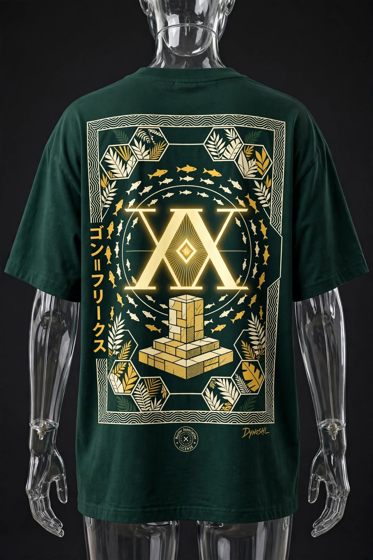 Gon Freecss - License Card Monument - Premium Oversized Anime T-Shirt - DYNOSHI