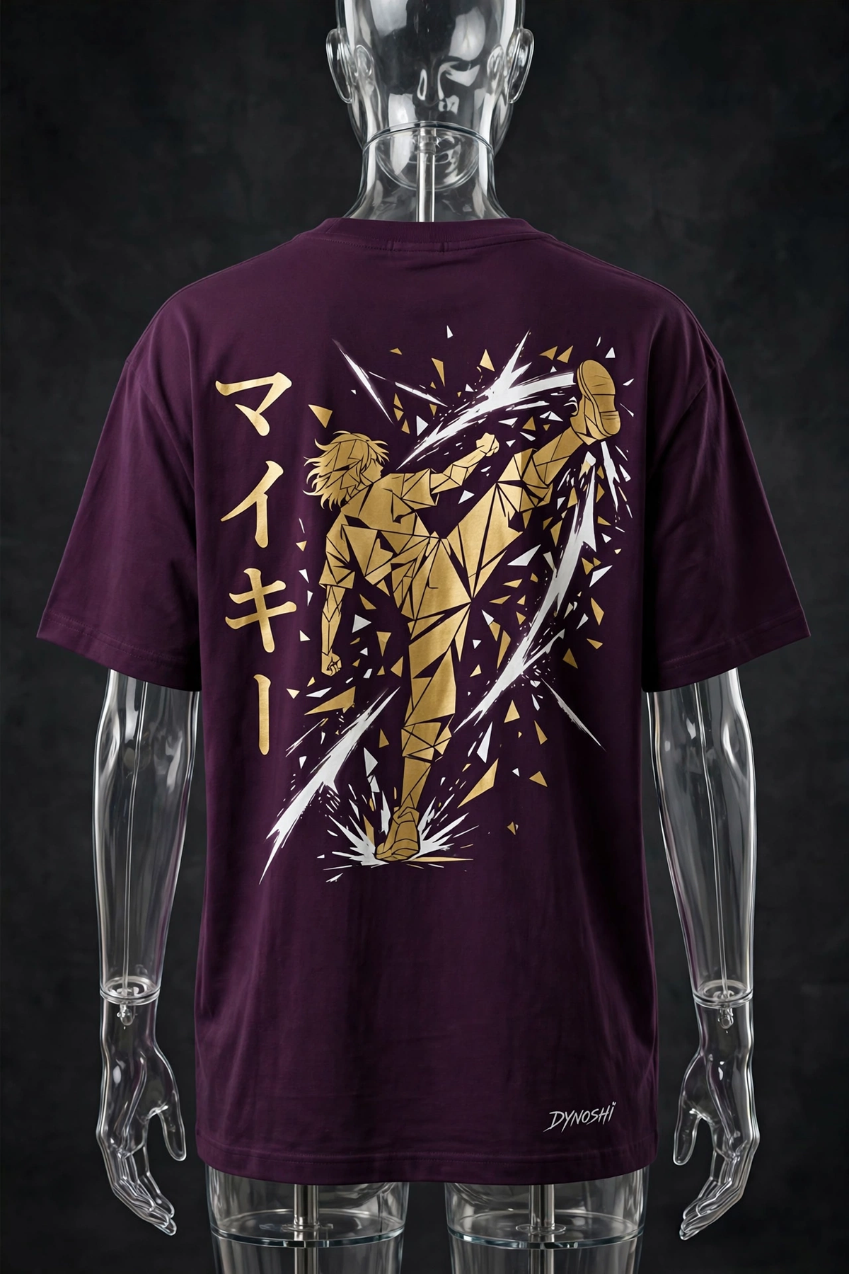 Mikey - Kick Geometry - Premium Oversized Anime T-Shirt - DYNOSHI