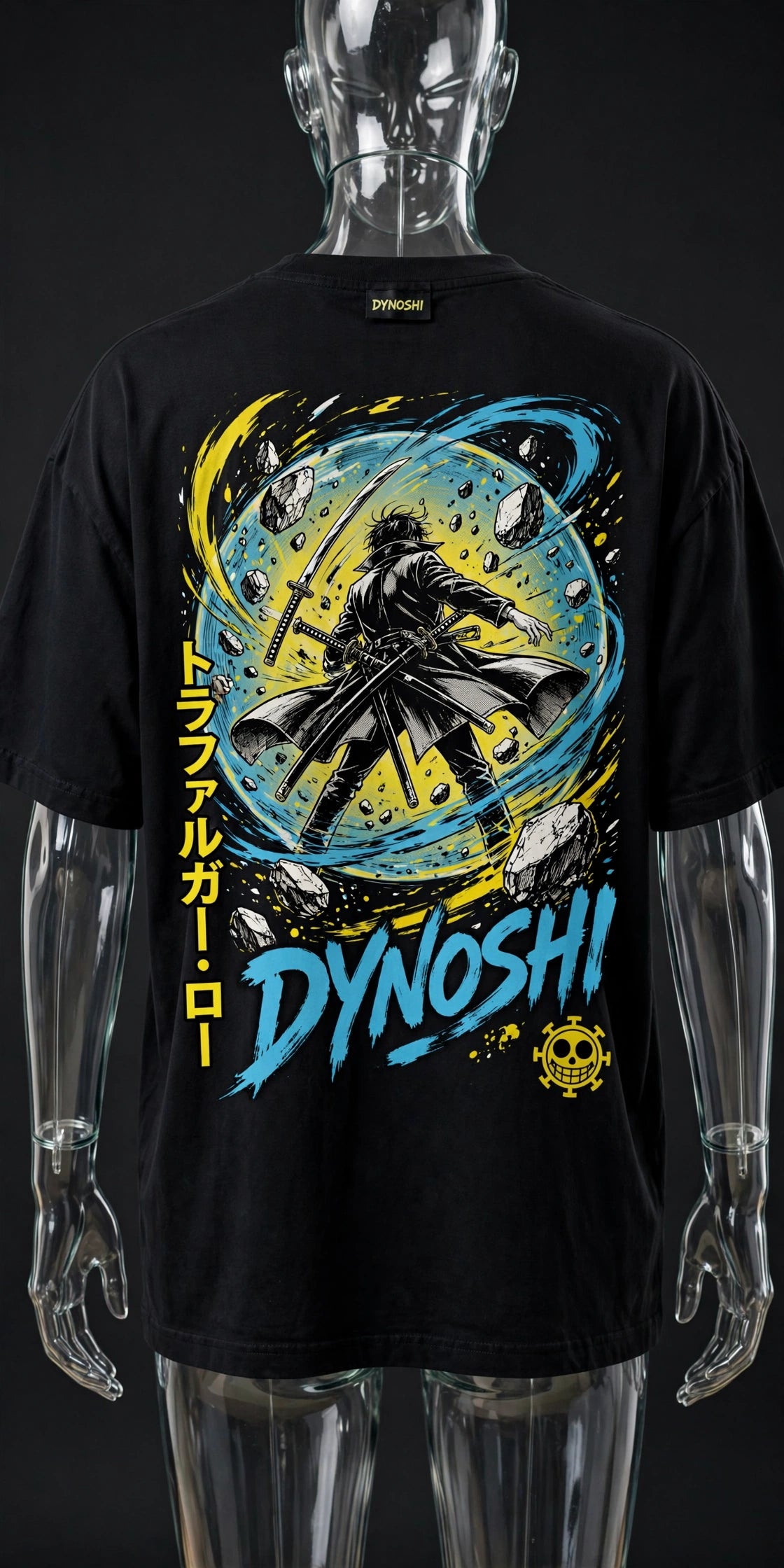 Trafalgar Law - Kikoku Draw - Premium Oversized Anime T-Shirt - DYNOSHI