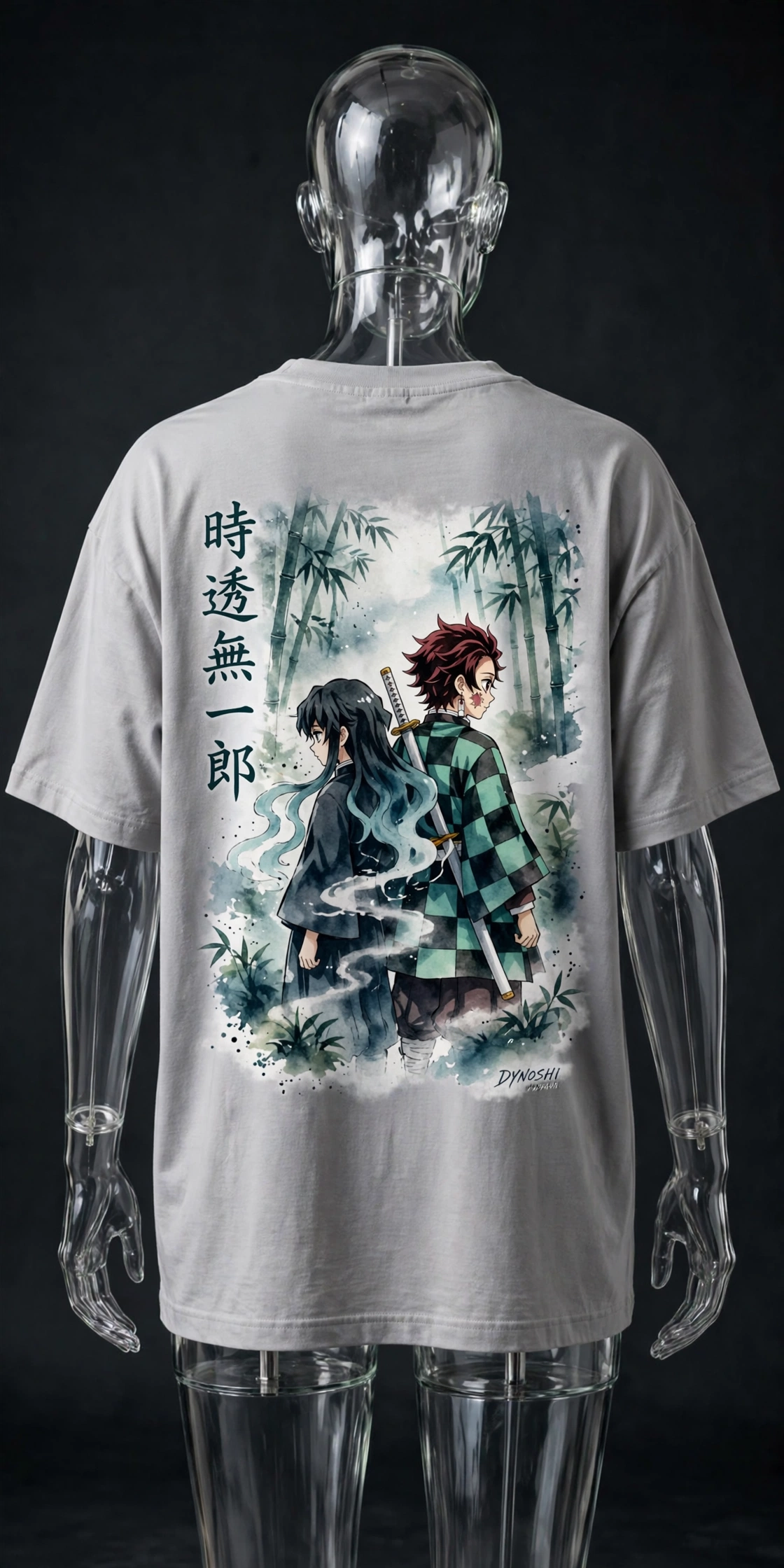 Muichiro Tokito - Quiet Bond Duo - Premium Oversized Anime T-Shirt - DYNOSHI