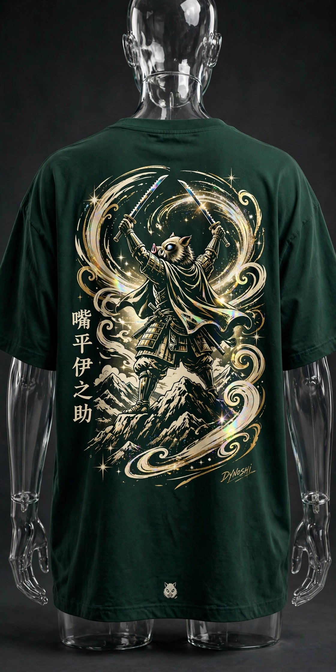 Inosuke Hashibira - Boar King's Triumph - Premium Oversized Anime T-Shirt - DYNOSHI