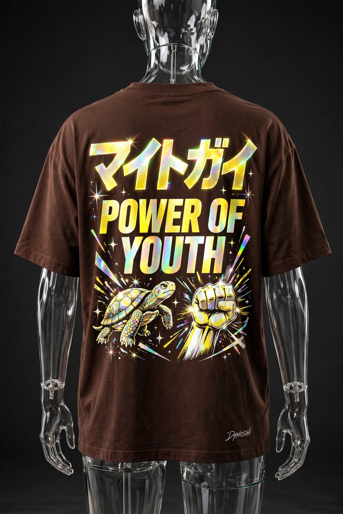 Might Guy - Power Of Youth Mantra - Premium Oversized Anime T-Shirt - DYNOSHI