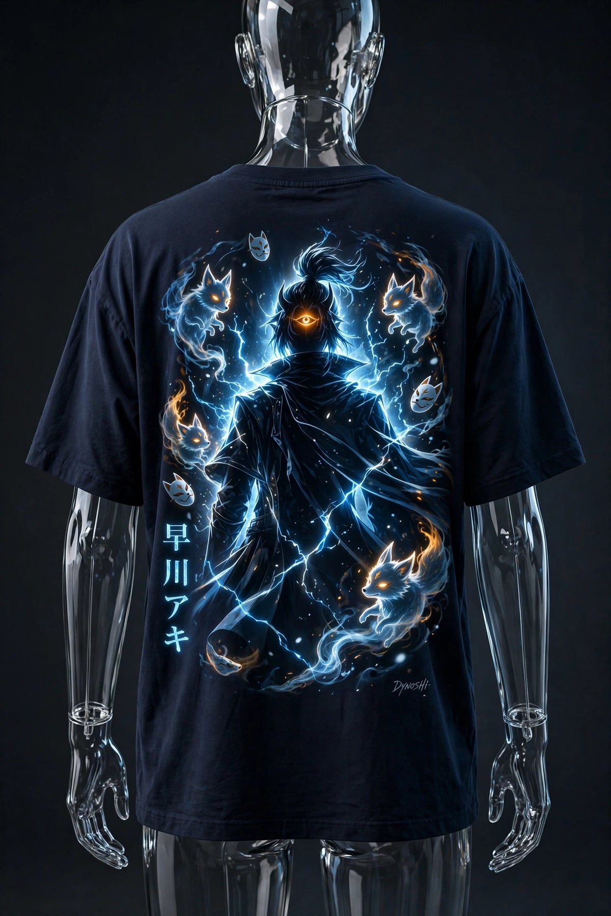 Aki Hayakawa - Future Sight Silhouette - Premium Oversized Anime T-Shirt - DYNOSHI