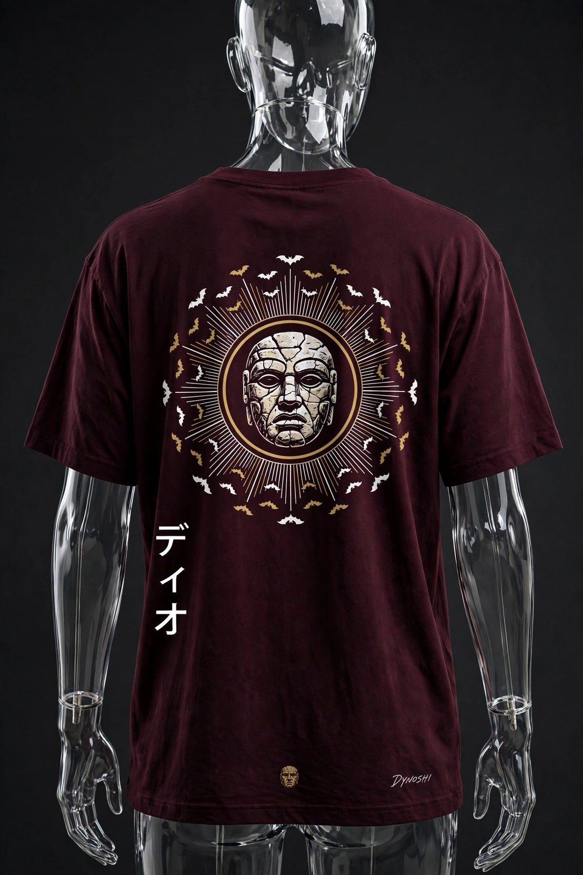 Dio Brando - Stone Mask Crest - Premium Oversized Anime T-Shirt - DYNOSHI