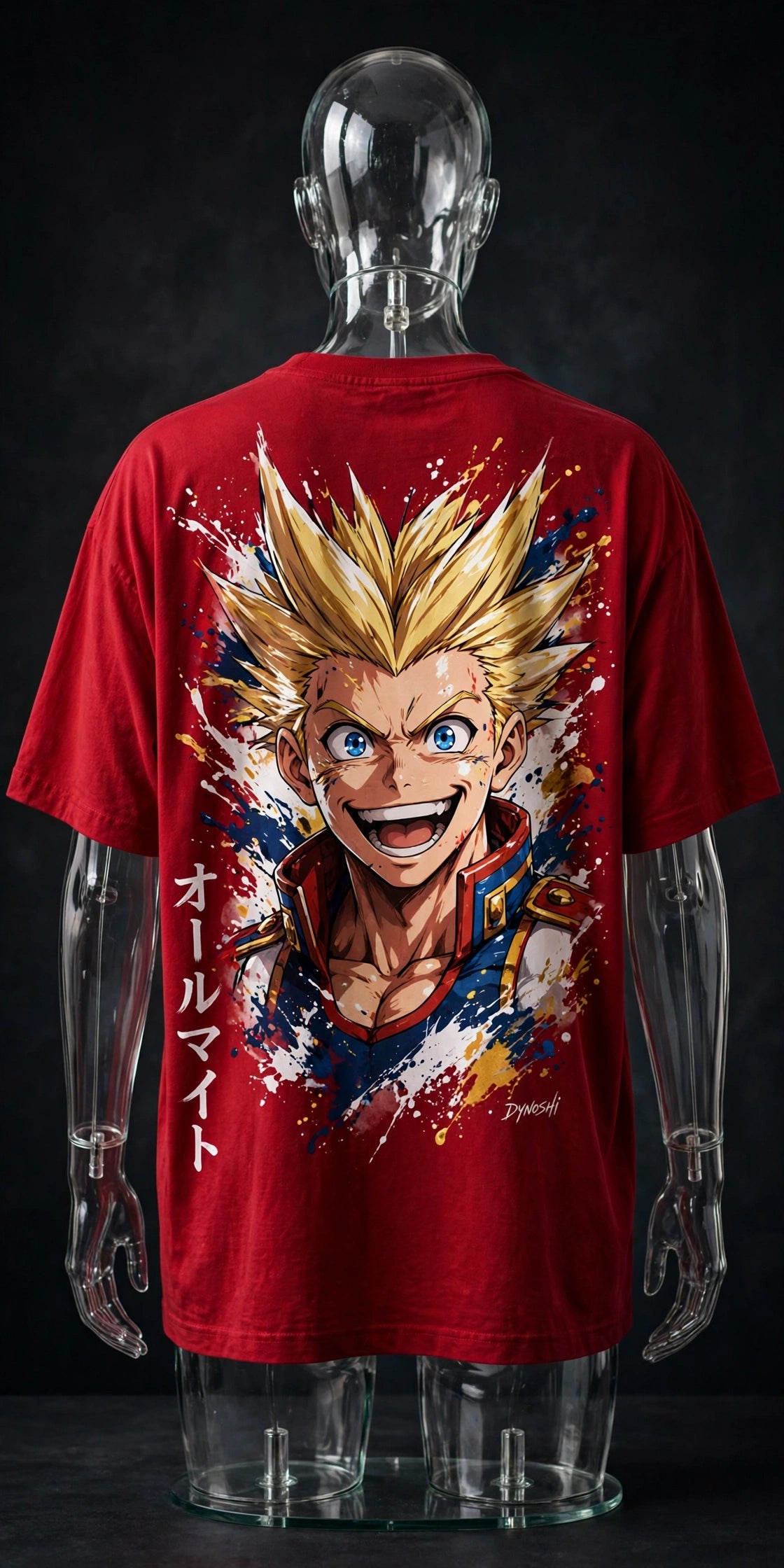 All Might - Symbol of Peace Portrait - Premium Oversized Anime T-Shirt - DYNOSHI