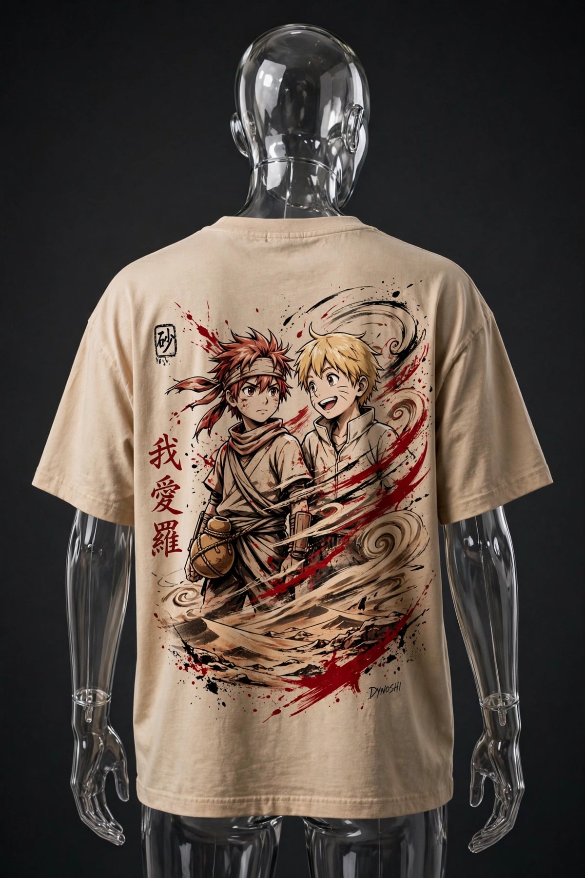 Gaara - Desert Brothers Duo - Premium Oversized Anime T-Shirt - DYNOSHI
