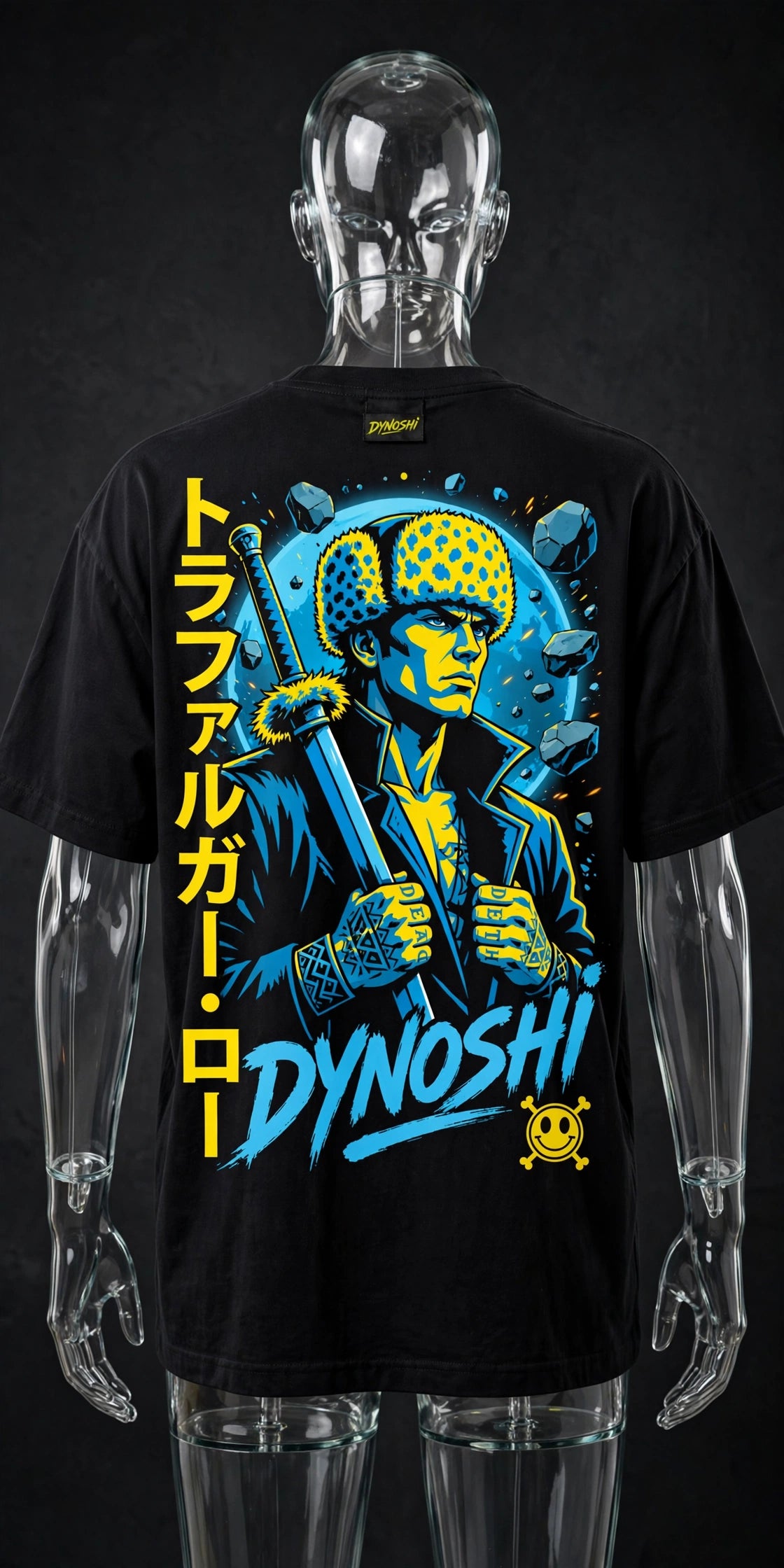Trafalgar Law - Surgeon of Death Portrait - Premium Oversized Anime T-Shirt - DYNOSHI