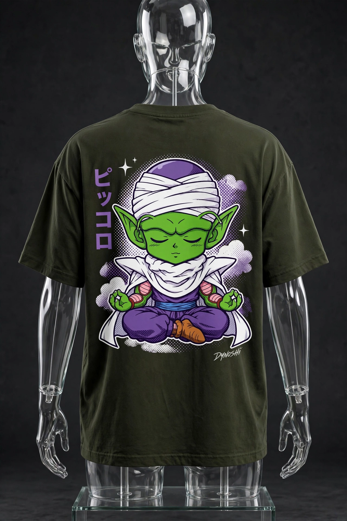Piccolo - Meditation Chibi - Premium Oversized Anime T-Shirt - DYNOSHI