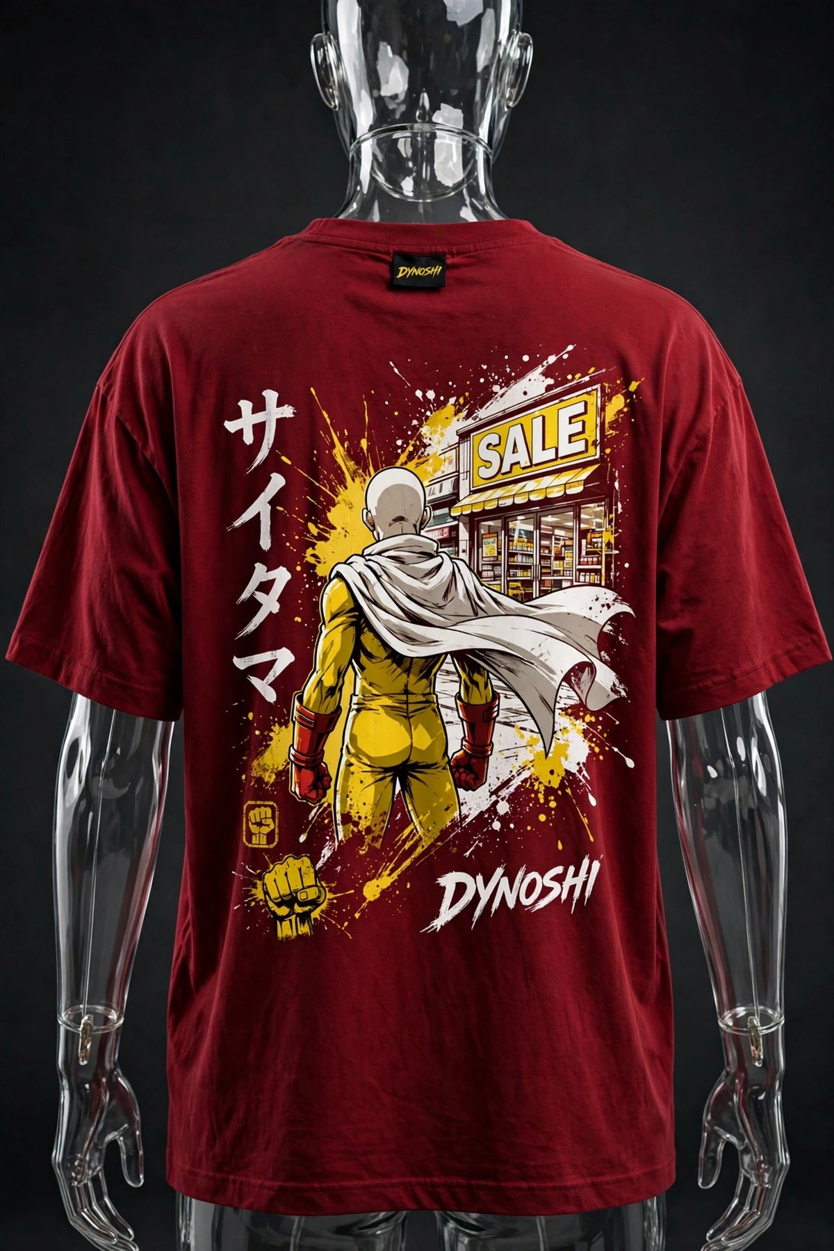 Saitama - Sale Rush - Premium Oversized Anime T-Shirt - DYNOSHI