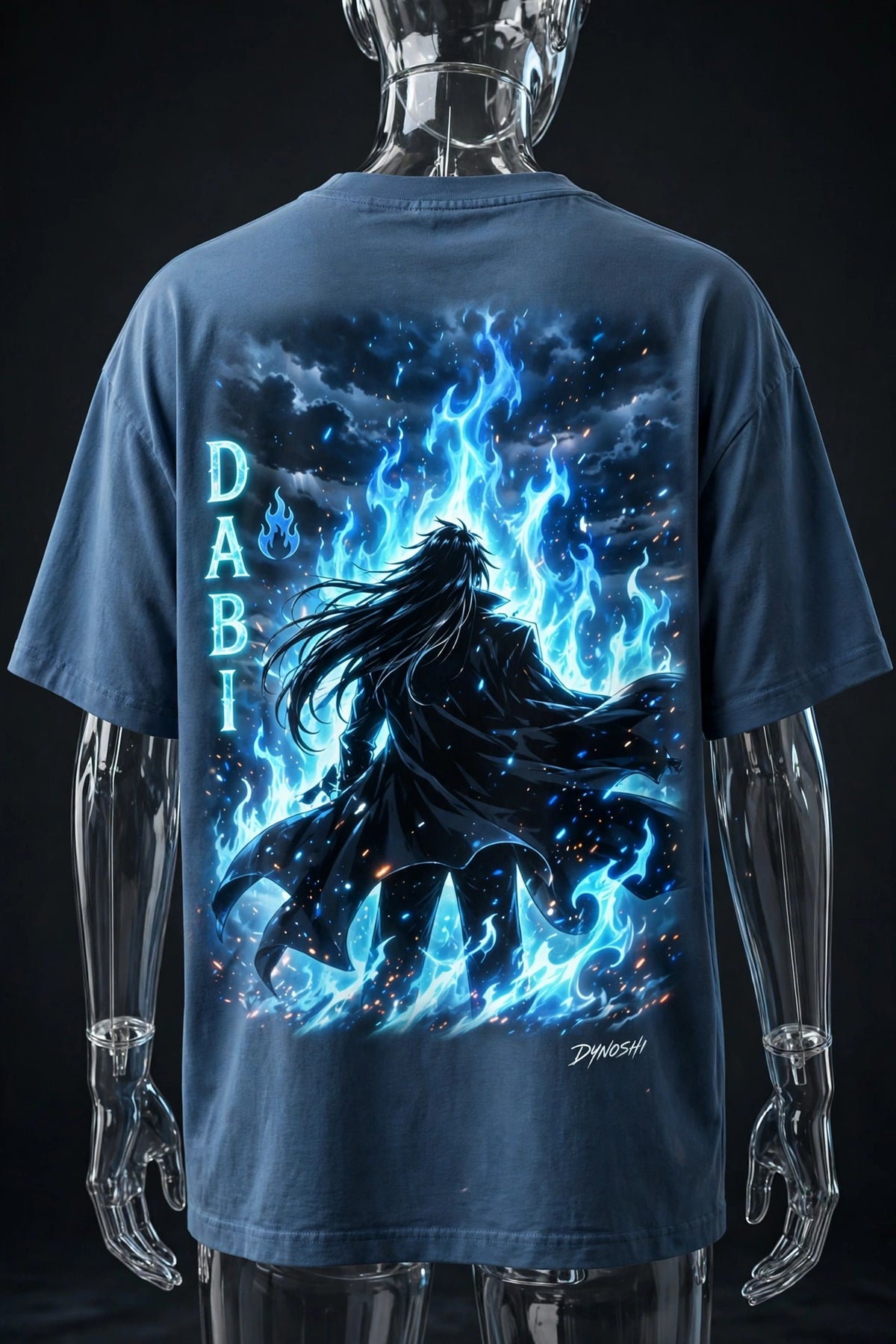 Dabi - Inferno Silhouette - Premium Oversized Anime T-Shirt - DYNOSHI