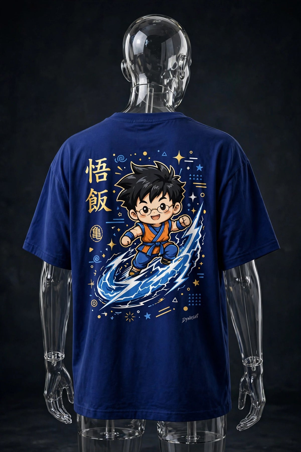 Gohan - Chibi Lightning Rider - Premium Oversized Anime T-Shirt - DYNOSHI