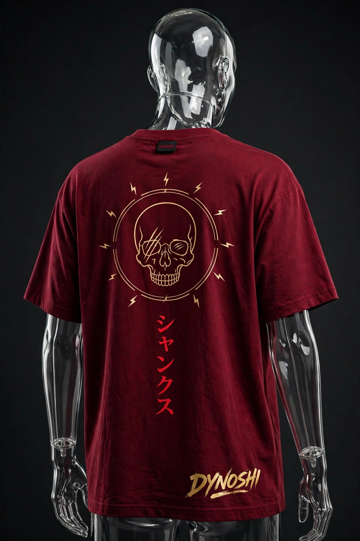 Shanks - Red Hair Emblem - Premium Oversized Anime T-Shirt - DYNOSHI