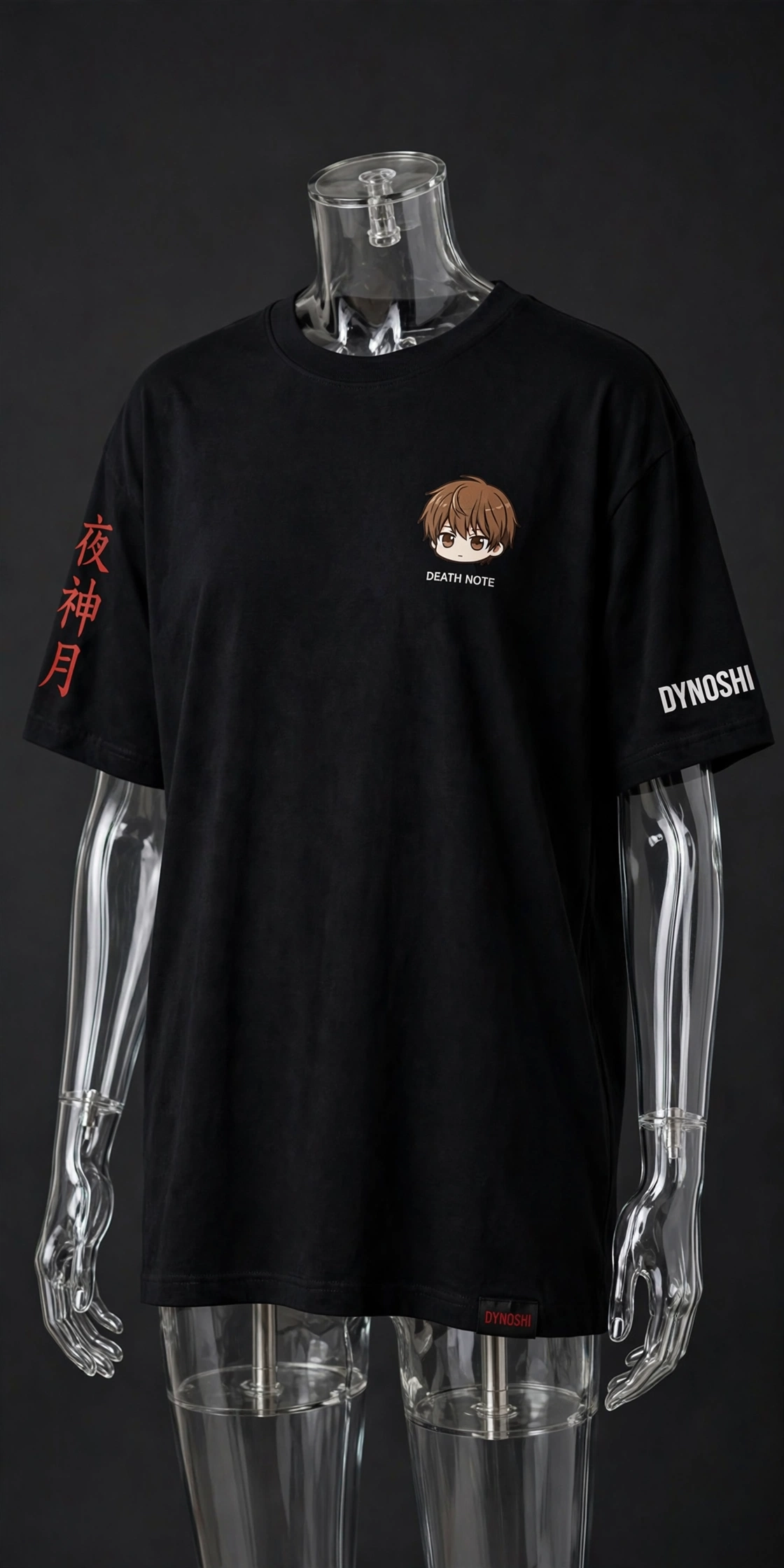 Light Yagami - Chibi Potato Chips Kira - Premium Oversized Anime T-Shirt - DYNOSHI