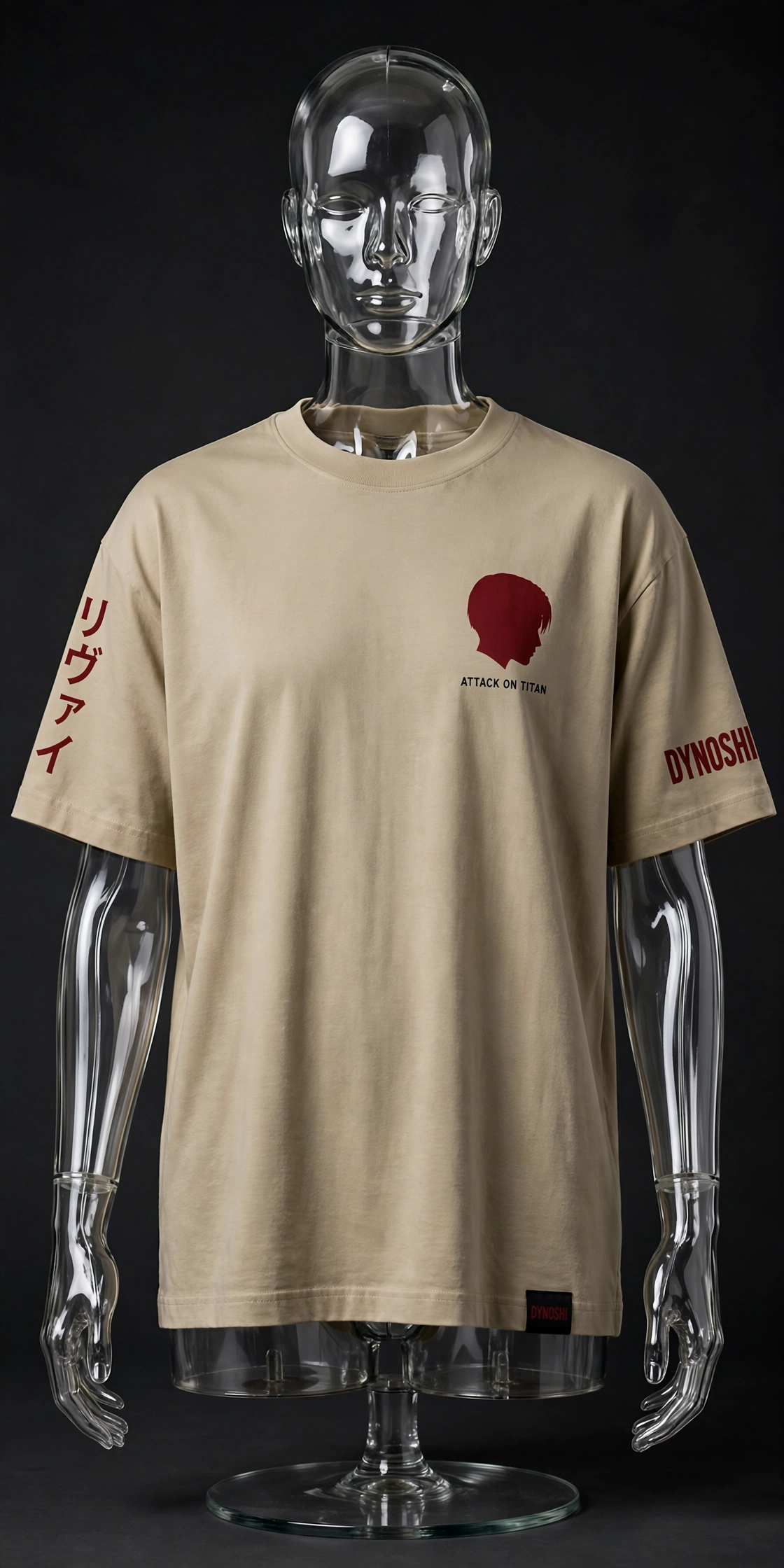Levi Ackerman - Humanity's Strongest Portrait - Premium Oversized Anime T-Shirt - DYNOSHI