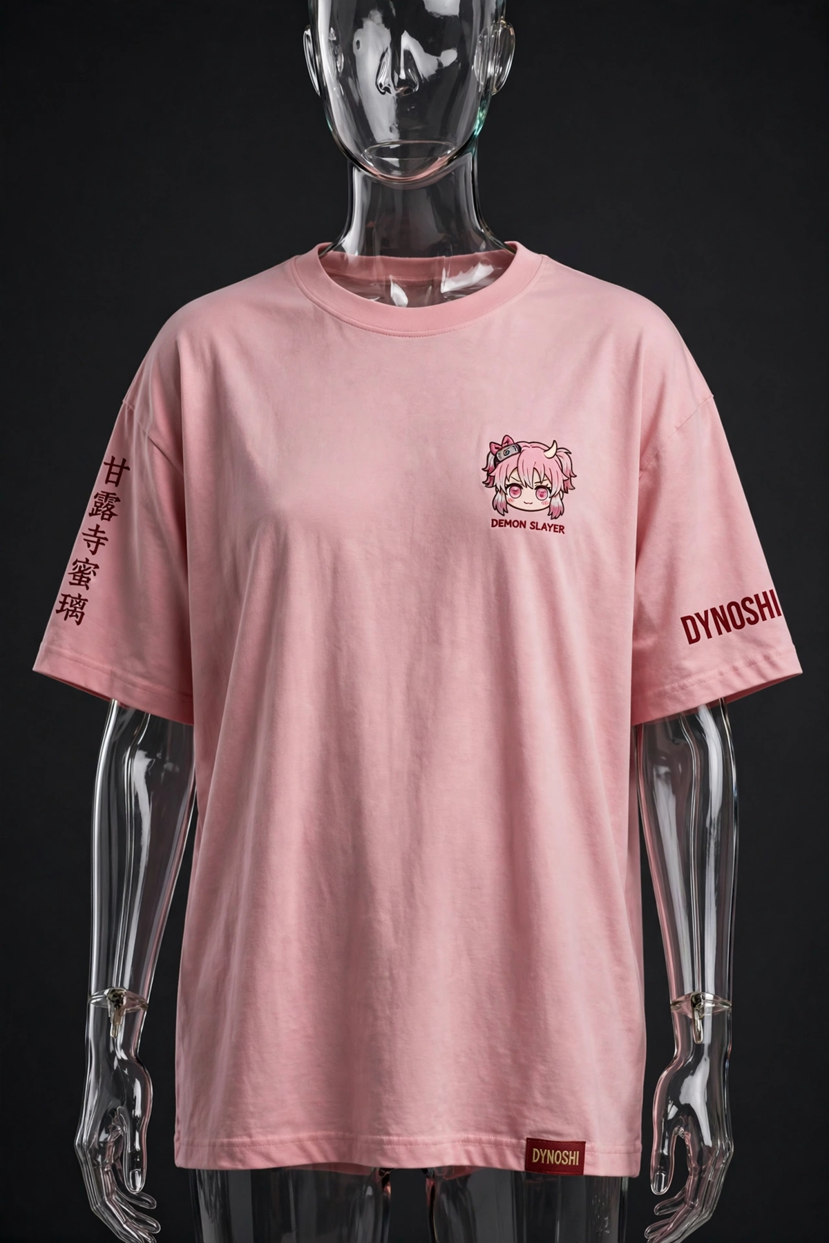 Mitsuri Kanroji - Sakuramochi Chibi - Premium Oversized Anime T-Shirt - DYNOSHI
