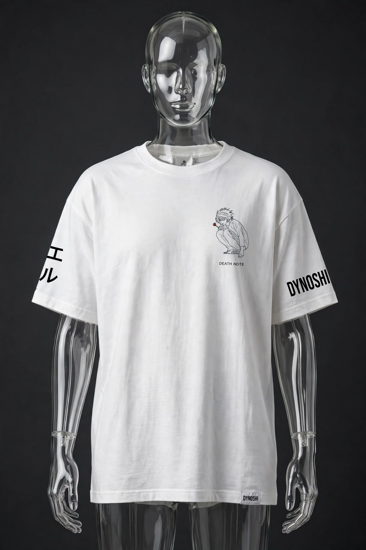 L Lawliet - Cake Analyst Portrait - Premium Oversized Anime T-Shirt - DYNOSHI