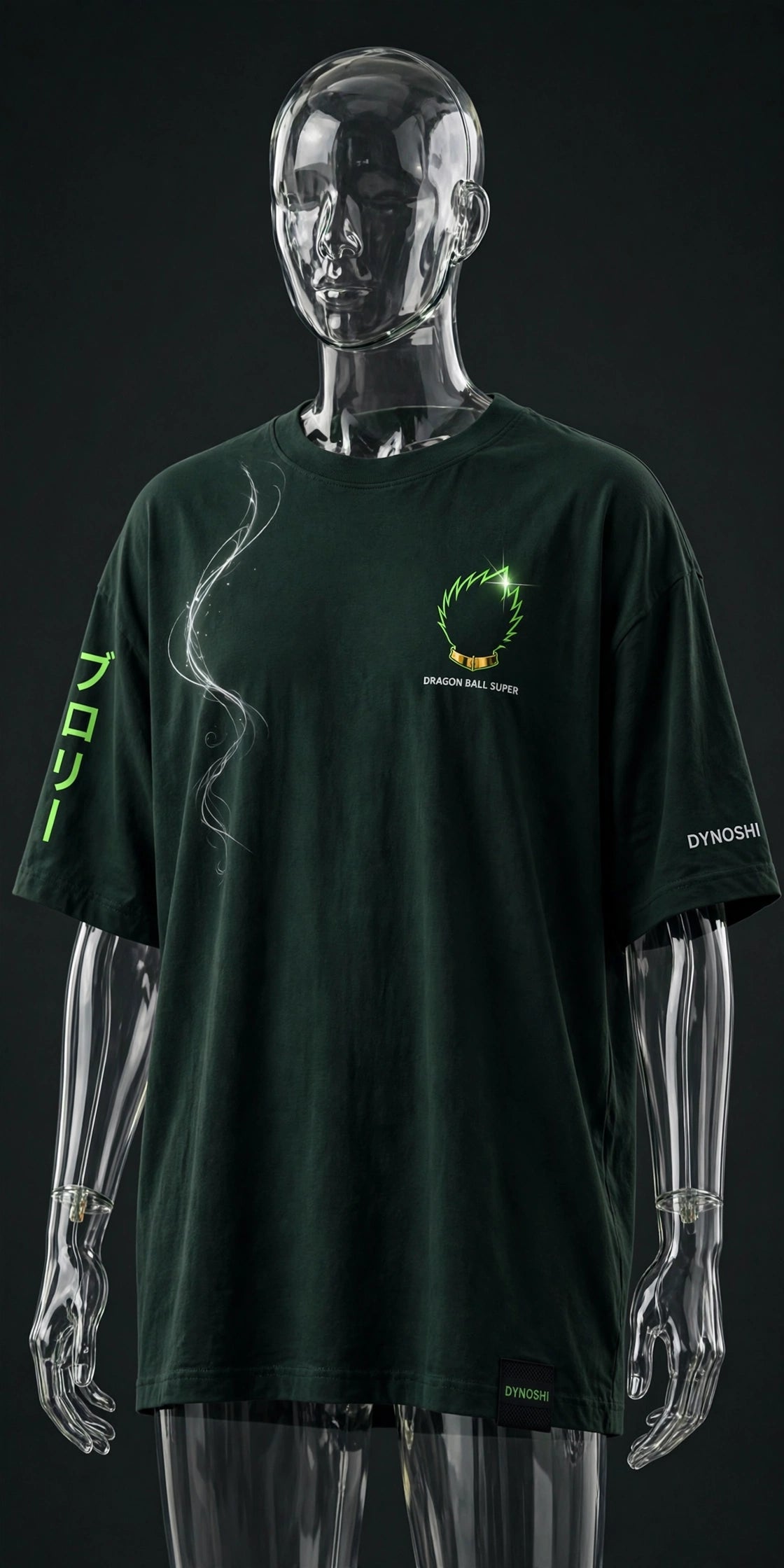 Broly - Power Silhouette - Premium Oversized Anime T-Shirt - DYNOSHI