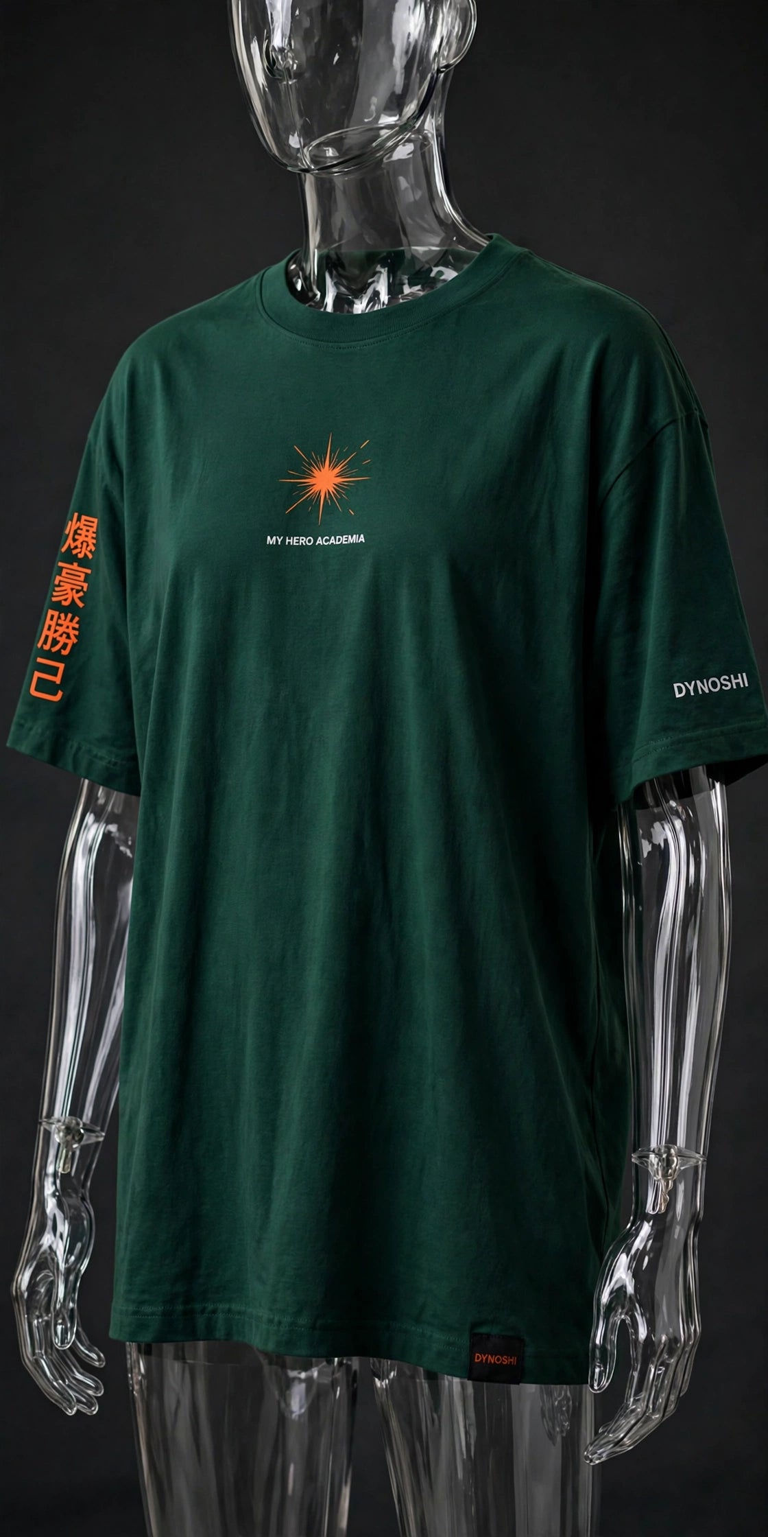 Katsuki Bakugo - School Tower Silhouette - Premium Oversized Anime T-Shirt - DYNOSHI