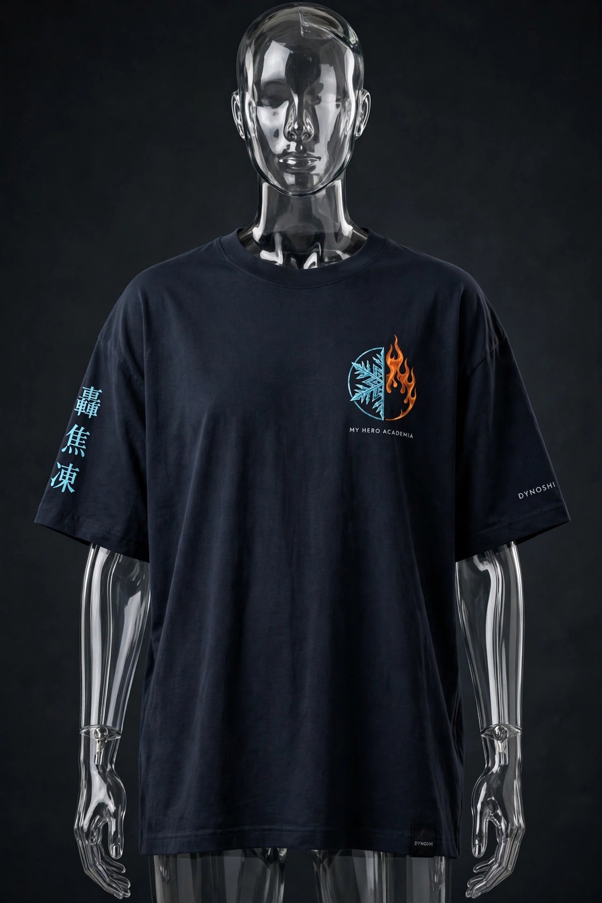 Shoto Todoroki - Split Moon - Premium Oversized Anime T-Shirt - DYNOSHI